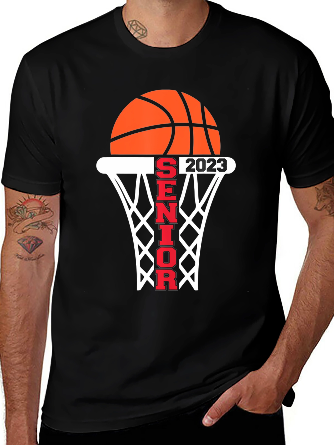 Variant 26 of Senior 2023 Basketball Graphic T-Shirt