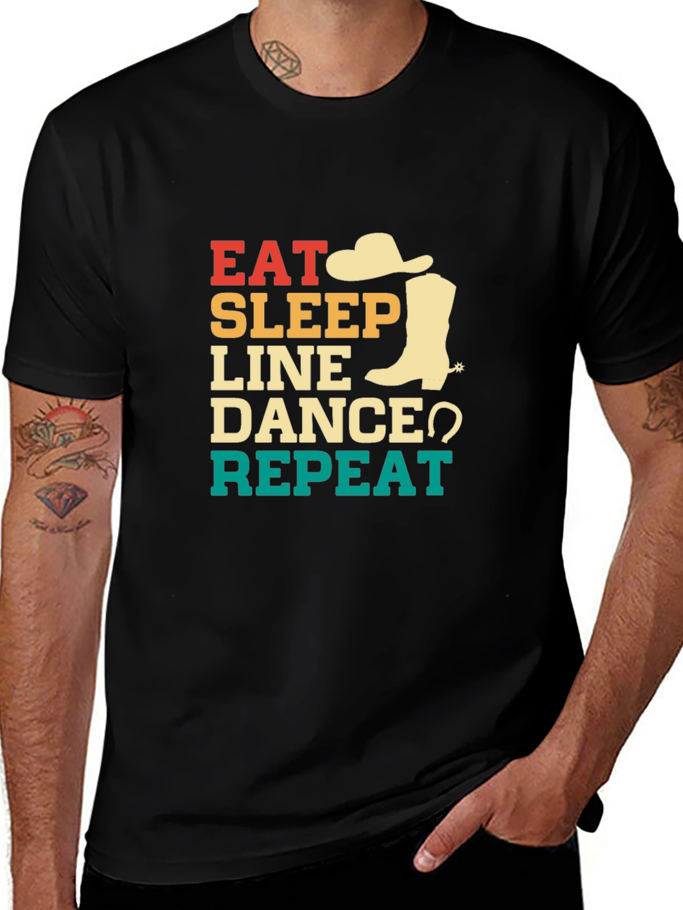 Variant 25 of Eat Sleep Line Dance T-Shirt
