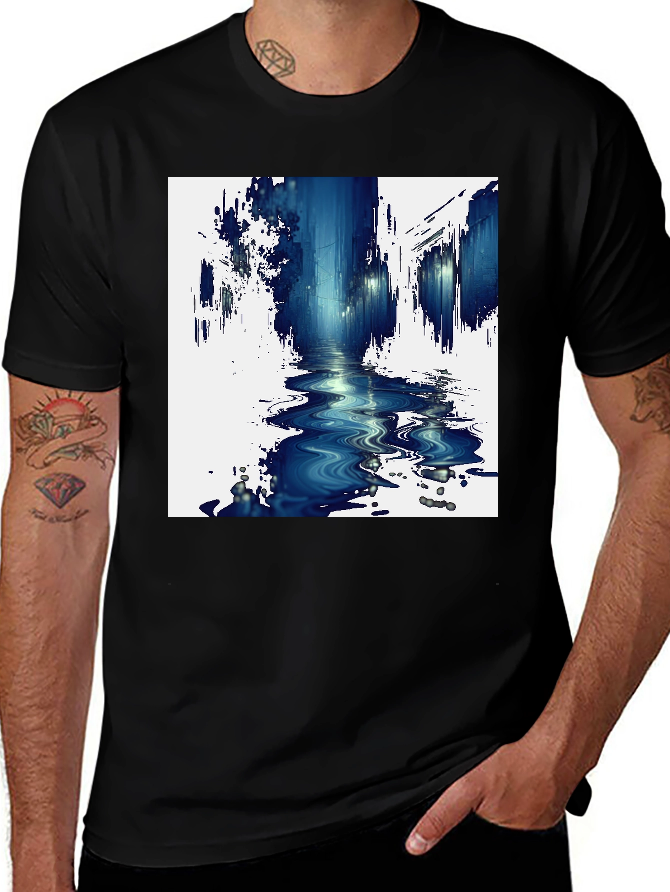Variant 24 of Abstract Cityscape Tee
