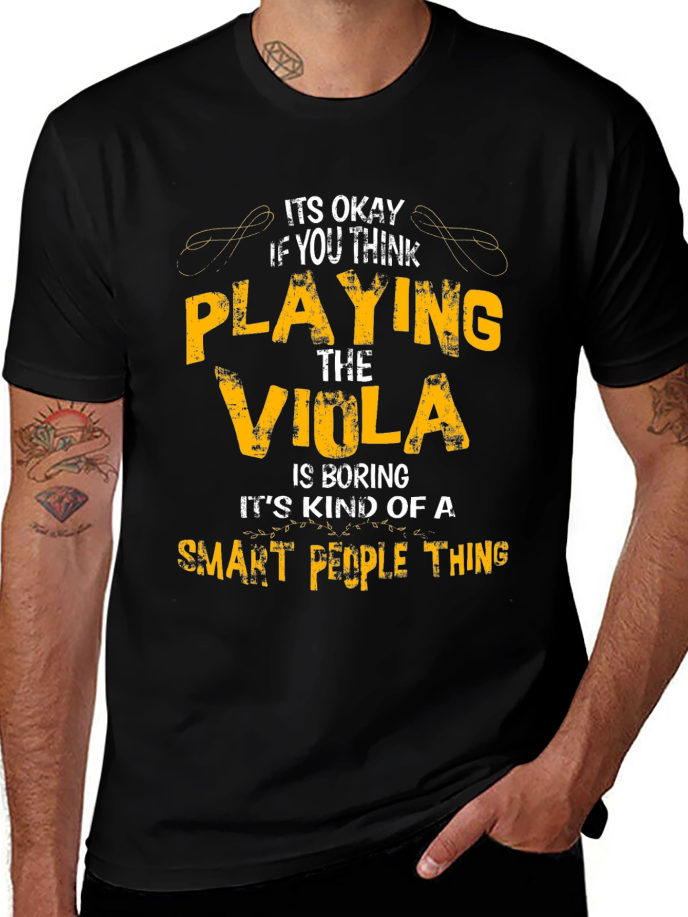 Variant 2 of Funny Viola Player T-Shirt - Smart People Thing