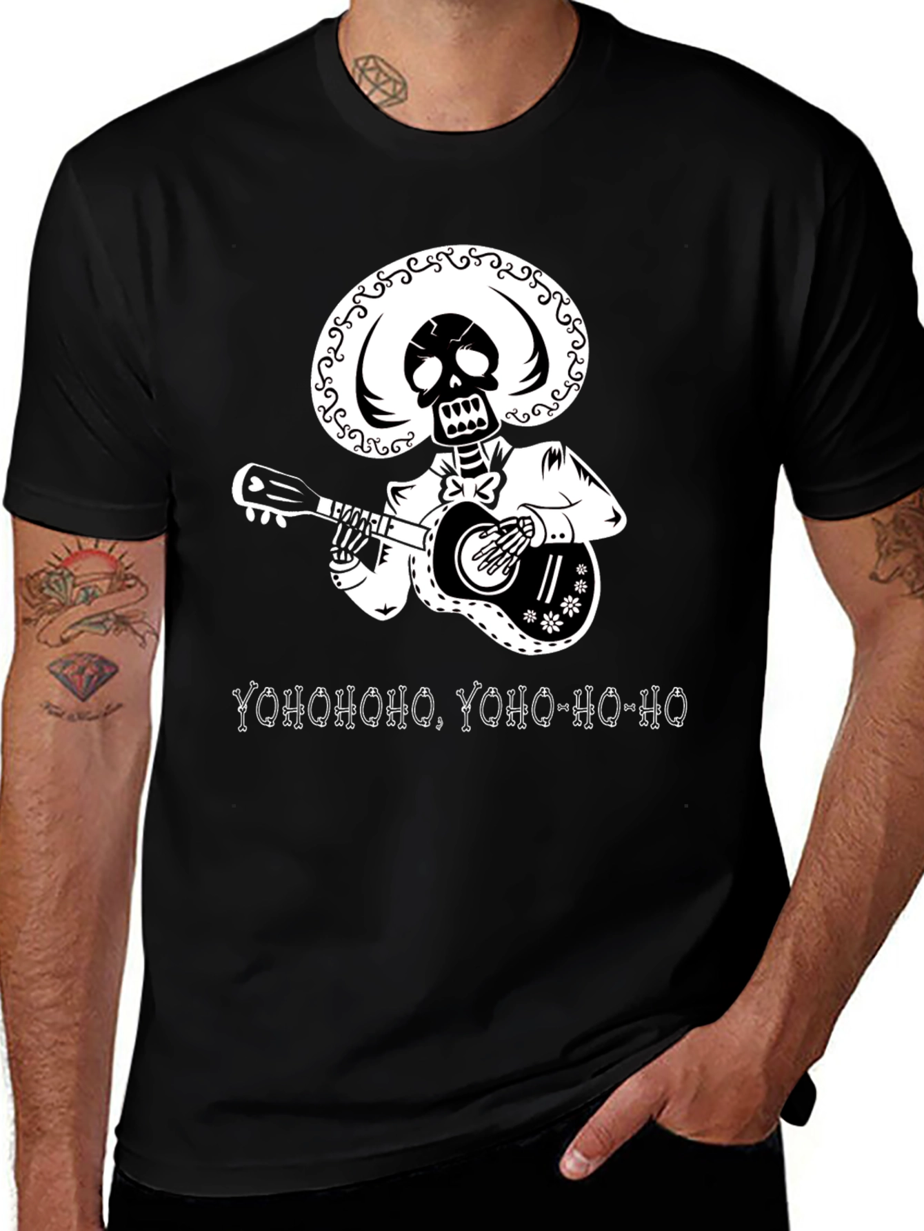 Variant 12 of Day of the Dead Mariachi Skeleton T-Shirt