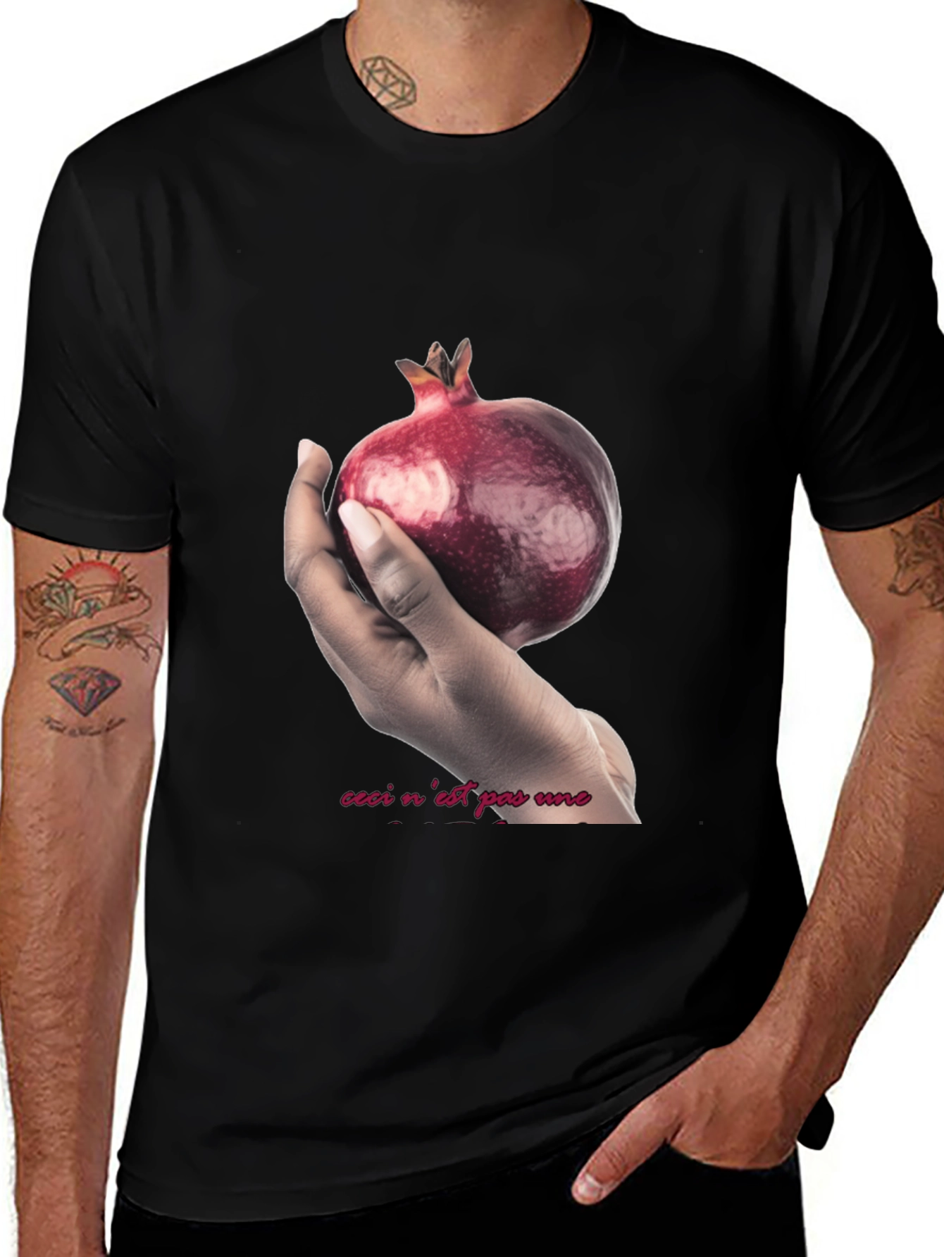 Variant 19 of Pomegranate Surrealist T-Shirt