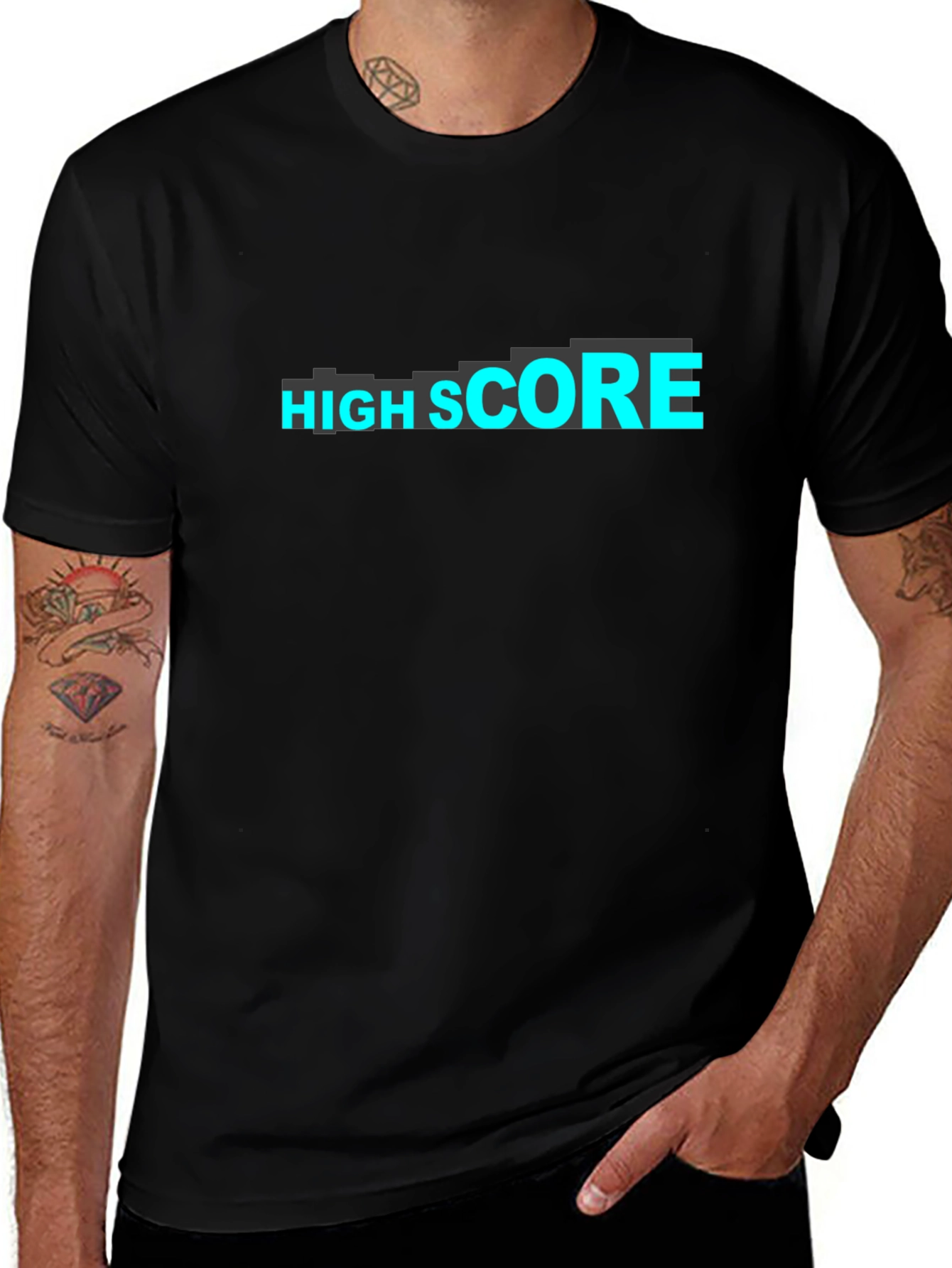 High Score Black T-Shirt - Gamer Tee