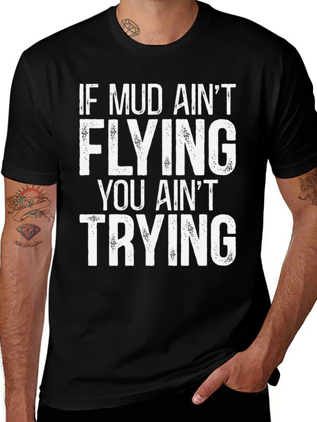 Variant 10 of If Mud Ain't Flying Funny Dirt Bike T-Shirt