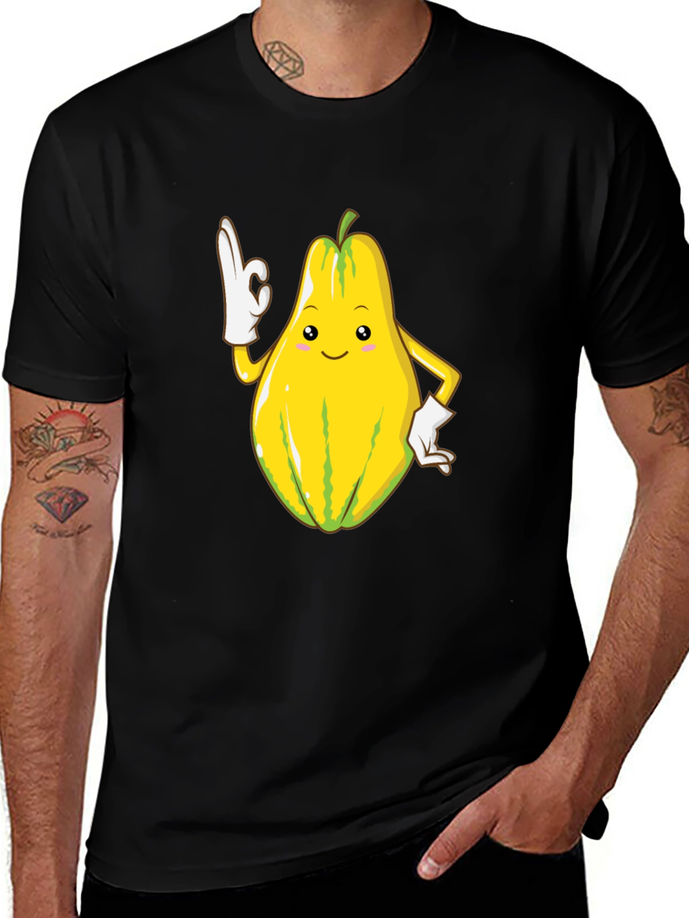 Variant 8 of Funny Papaya T-Shirt - Fruit Cartoon Graphic Tee