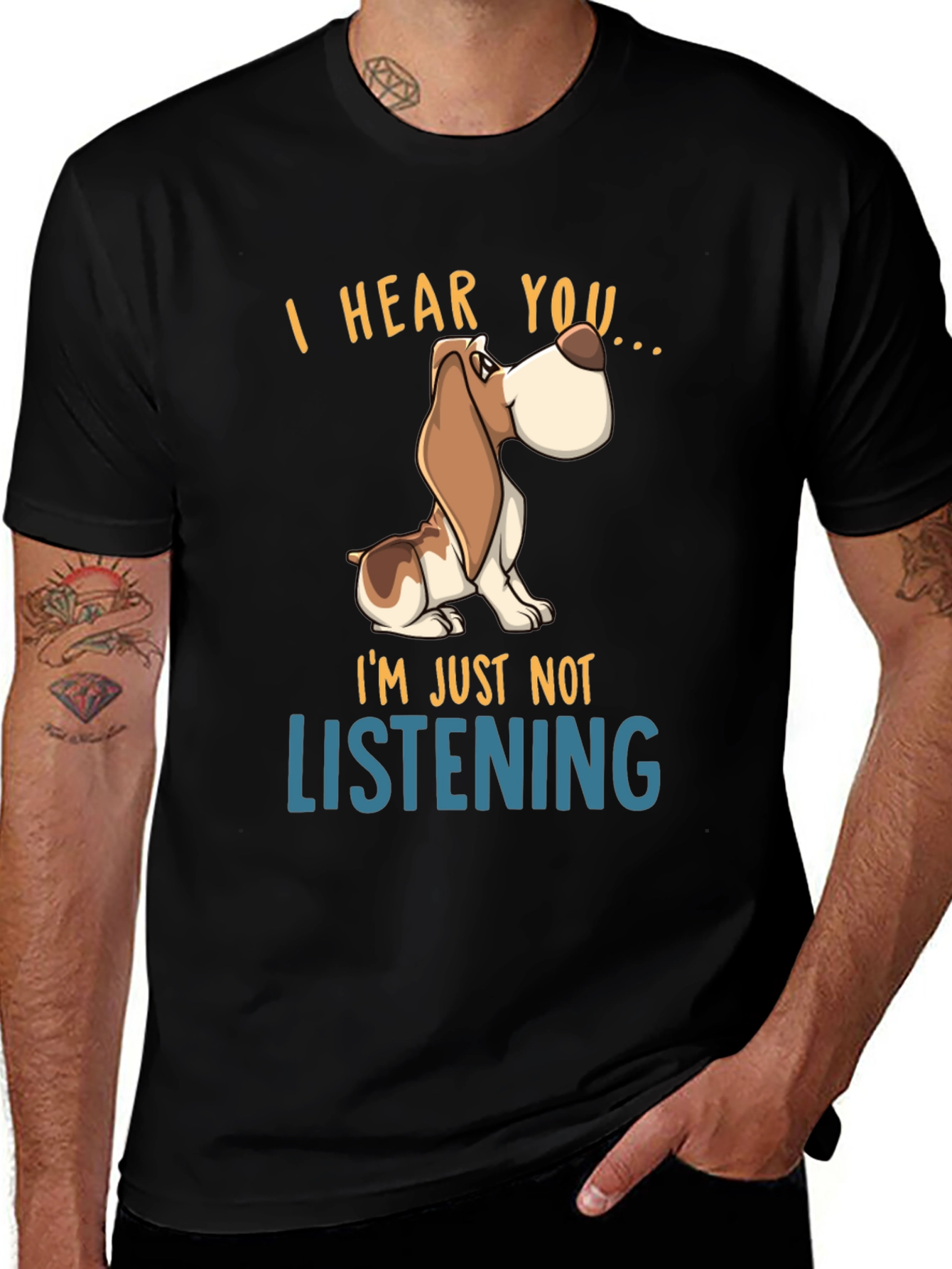 Variant 19 of Funny Dog T-Shirt - I Hear You, I'm Just Not Listening