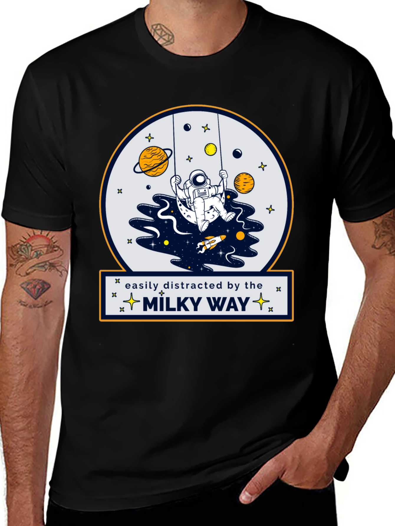 Easily Distracted by the Milky Way T-Shirt