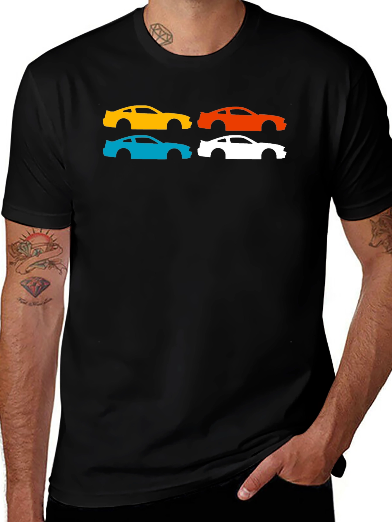 Variant 5 of Mustang Car T-Shirt - Colorful Auto Graphic Tee