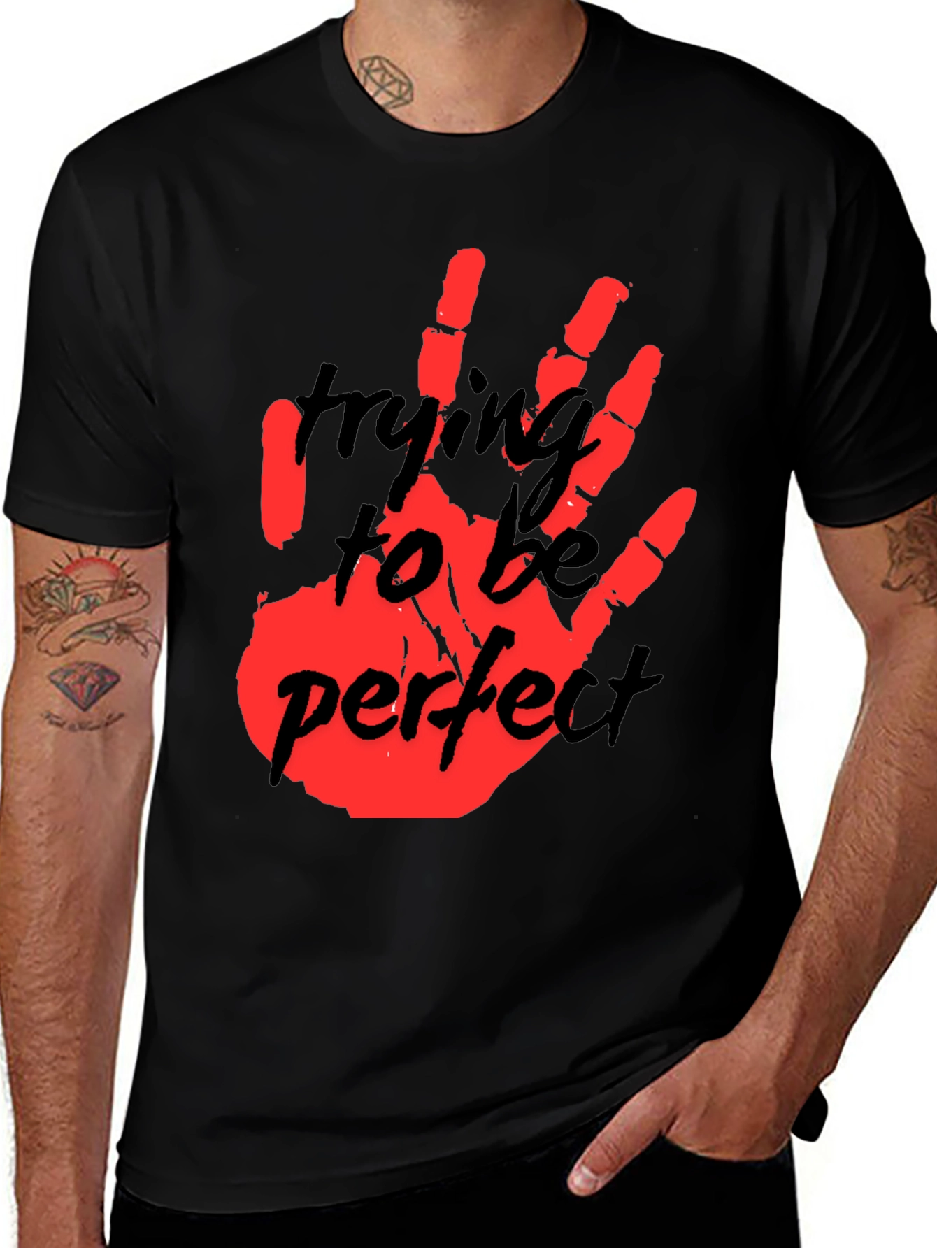 Variant 23 of Trying To Be Perfect Graphic T-Shirt