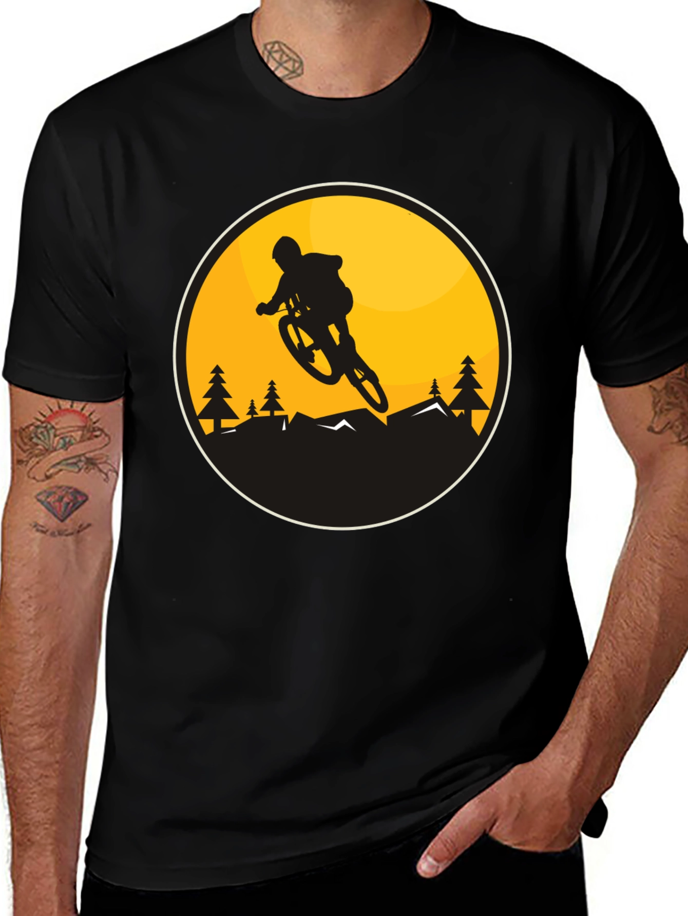 Variant 20 of Mountain Biking Graphic Tee