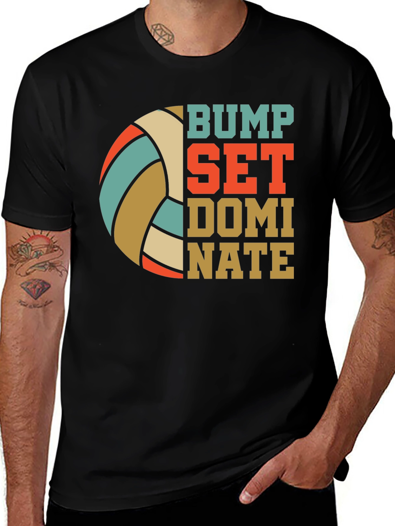 Variant 29 of Bump Set Dominate T-Shirt Volleyball Tee
