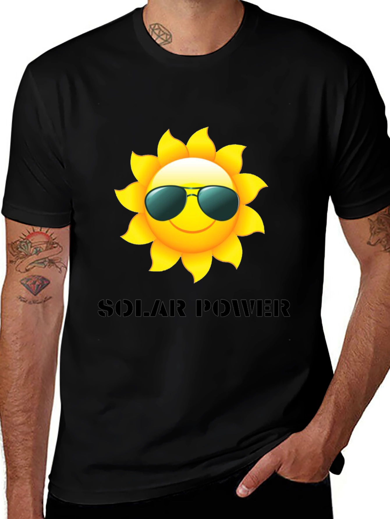 Variant 16 of Solar Power T-Shirt - Cool Sun Design