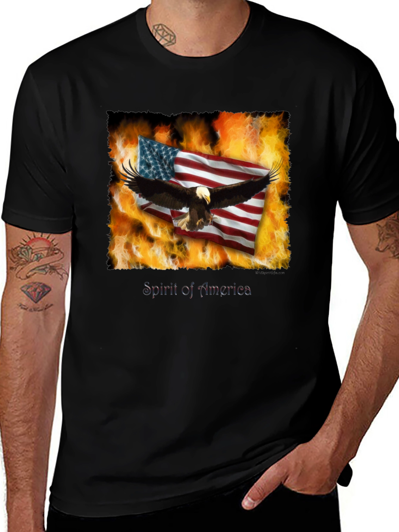 Variant 23 of Spirit of America Eagle Graphic T-Shirt