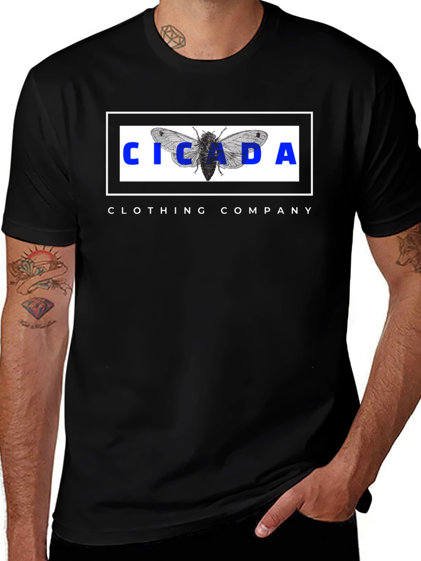 Variant 11 of Cicada Clothing Company Black T-Shirt