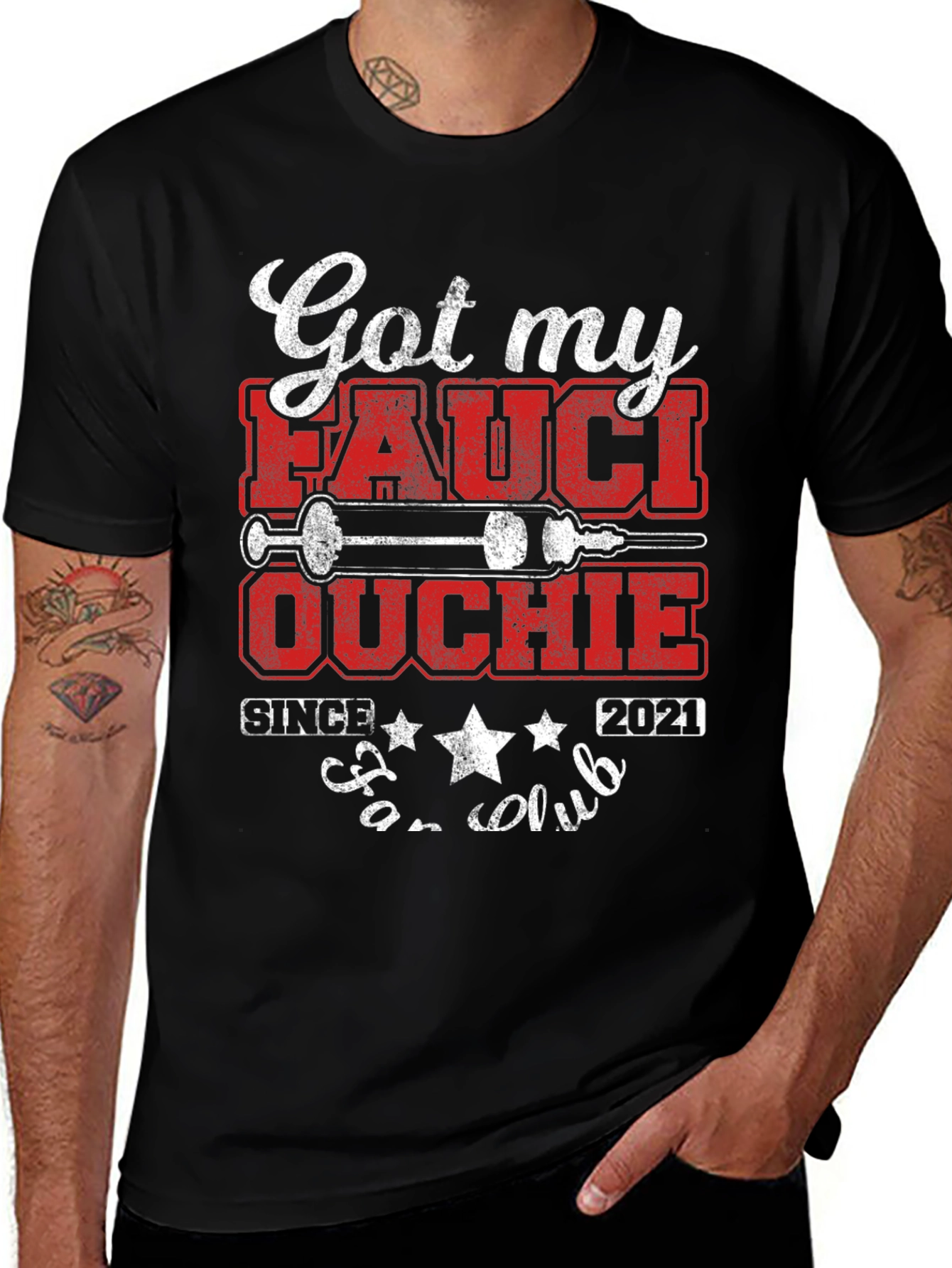 Fauci Ouchie T-Shirt - Got My Shot Since 2021 Tee
