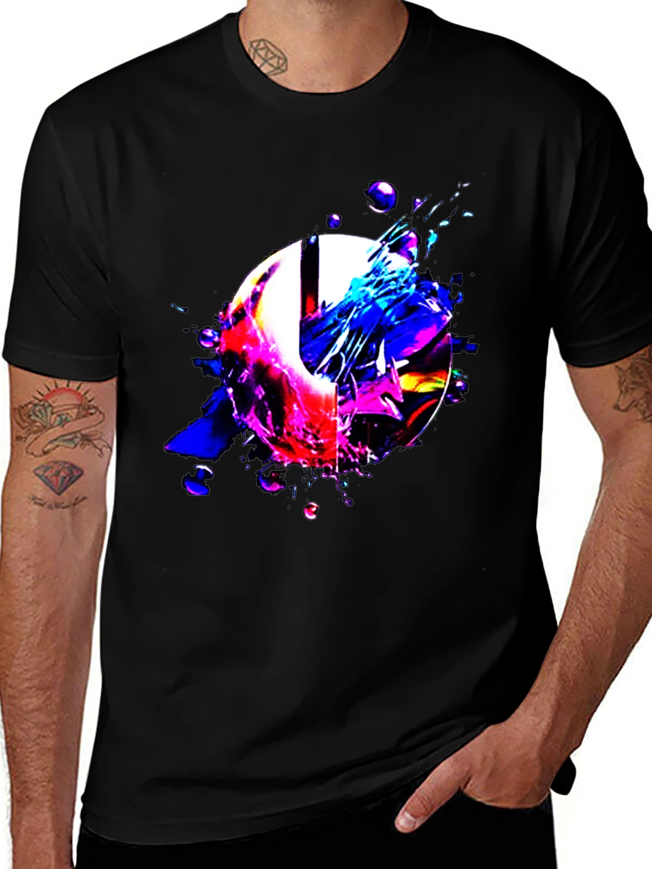 Variant 7 of Abstract Graphic Print T-Shirt