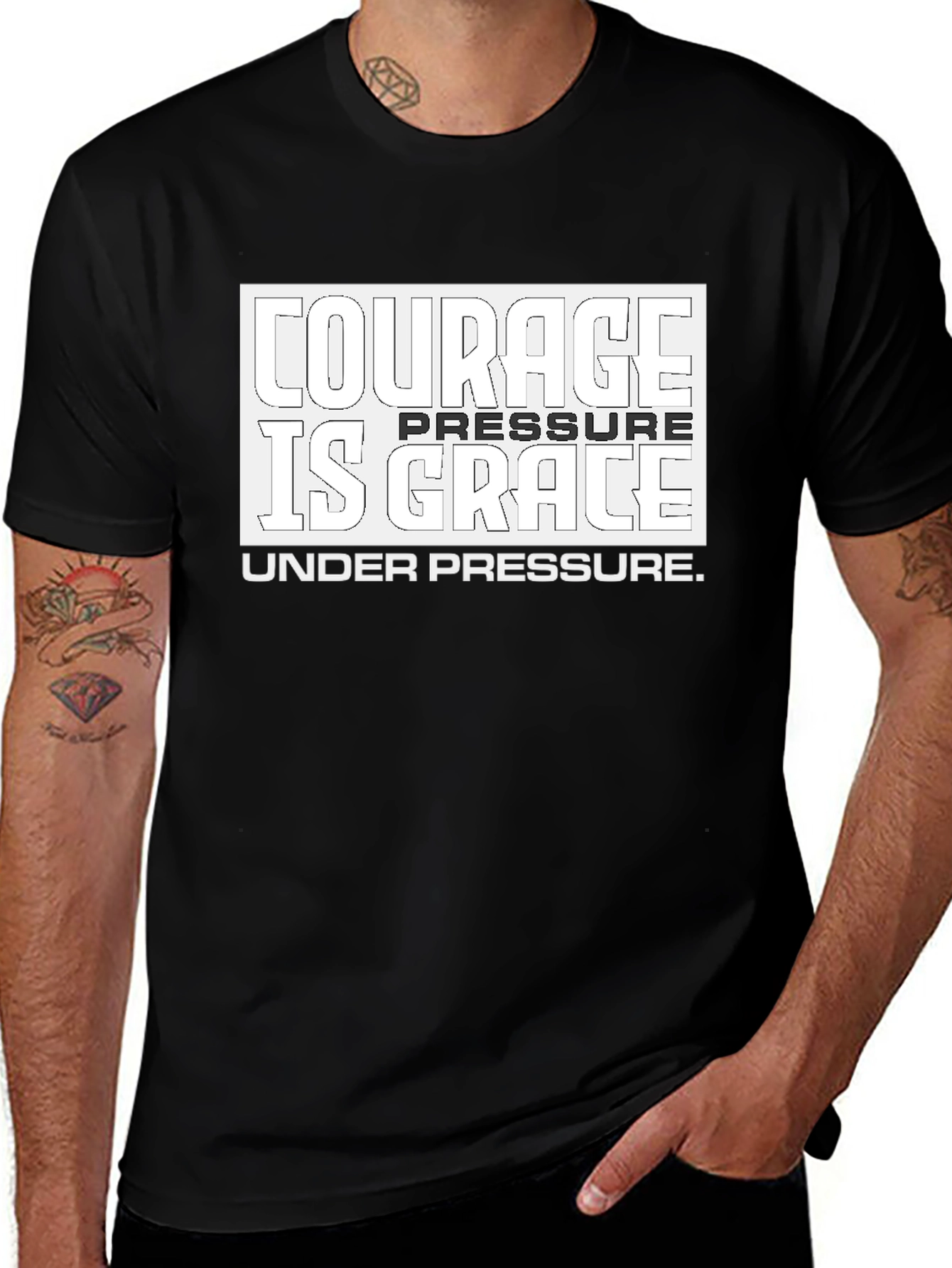 Variant 25 of Courage Under Pressure Black T-Shirt