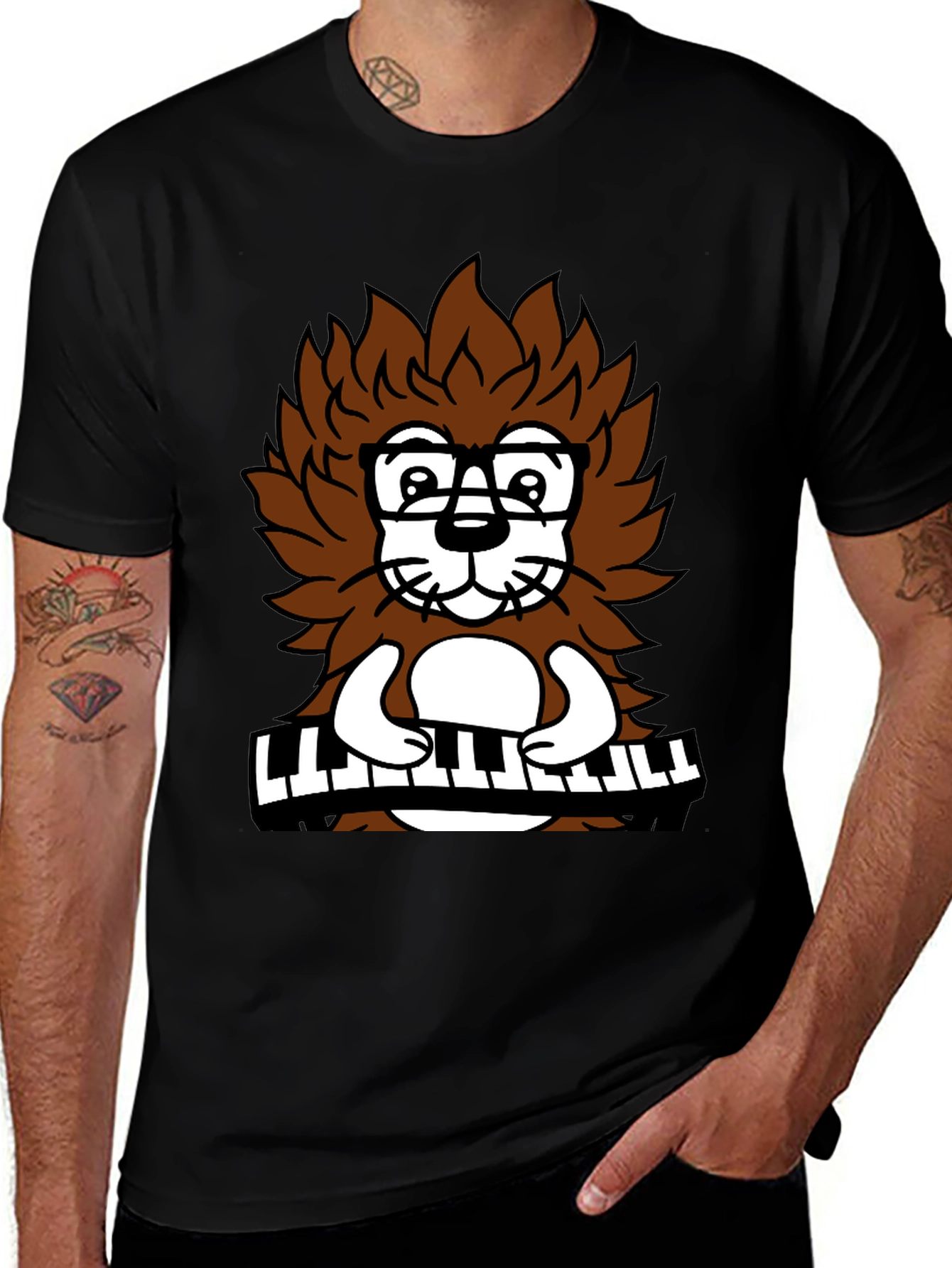 Variant 14 of Quirky Hedgehog Musician T-Shirt
