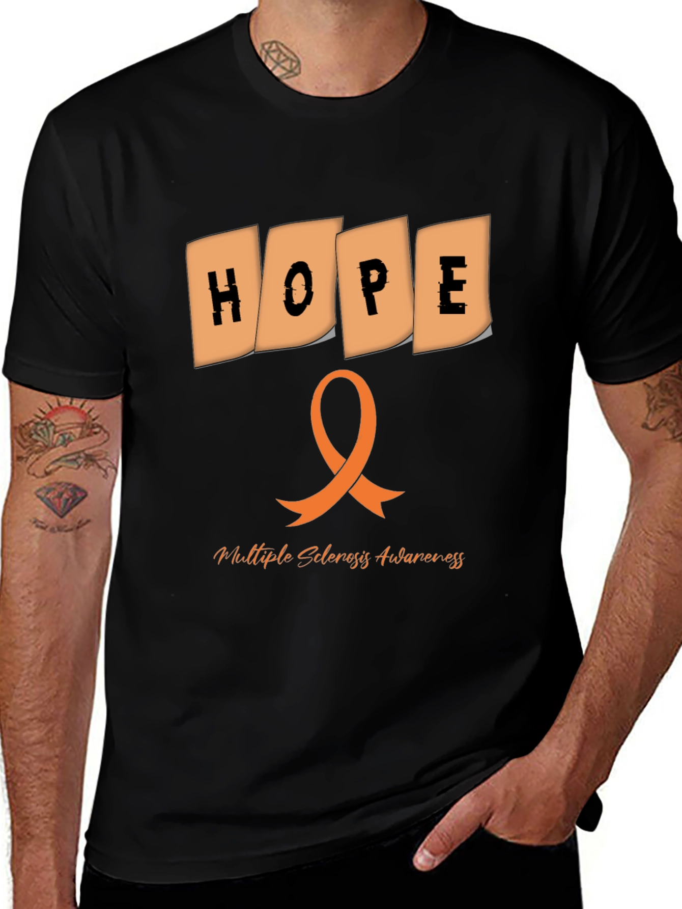 Multiple Sclerosis Awareness Hope Ribbon T-Shirt