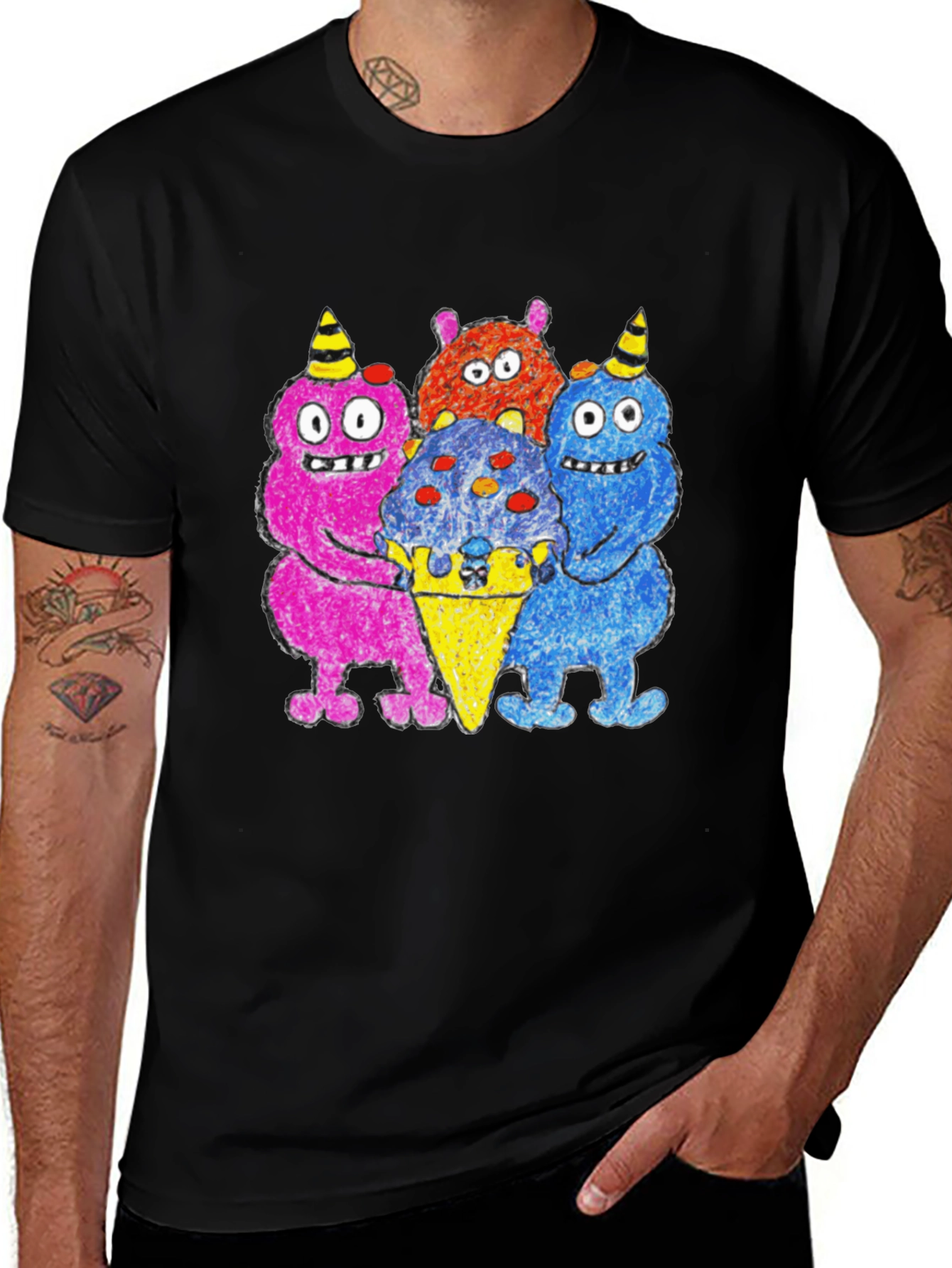 Variant 22 of Monster Ice Cream Party Graphic Tee