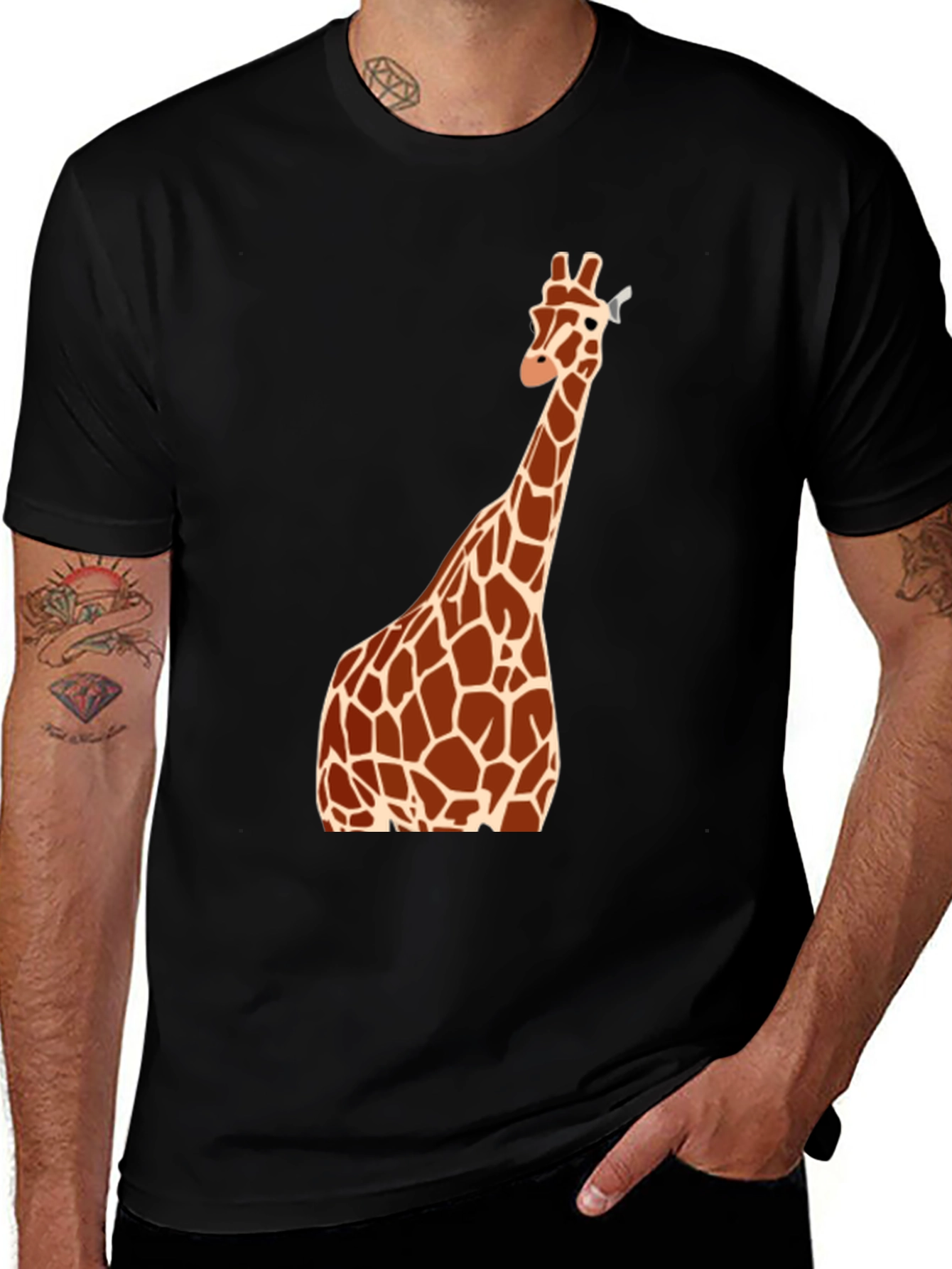 Variant 25 of Giraffe Graphic Tee - Unique Animal T-Shirt