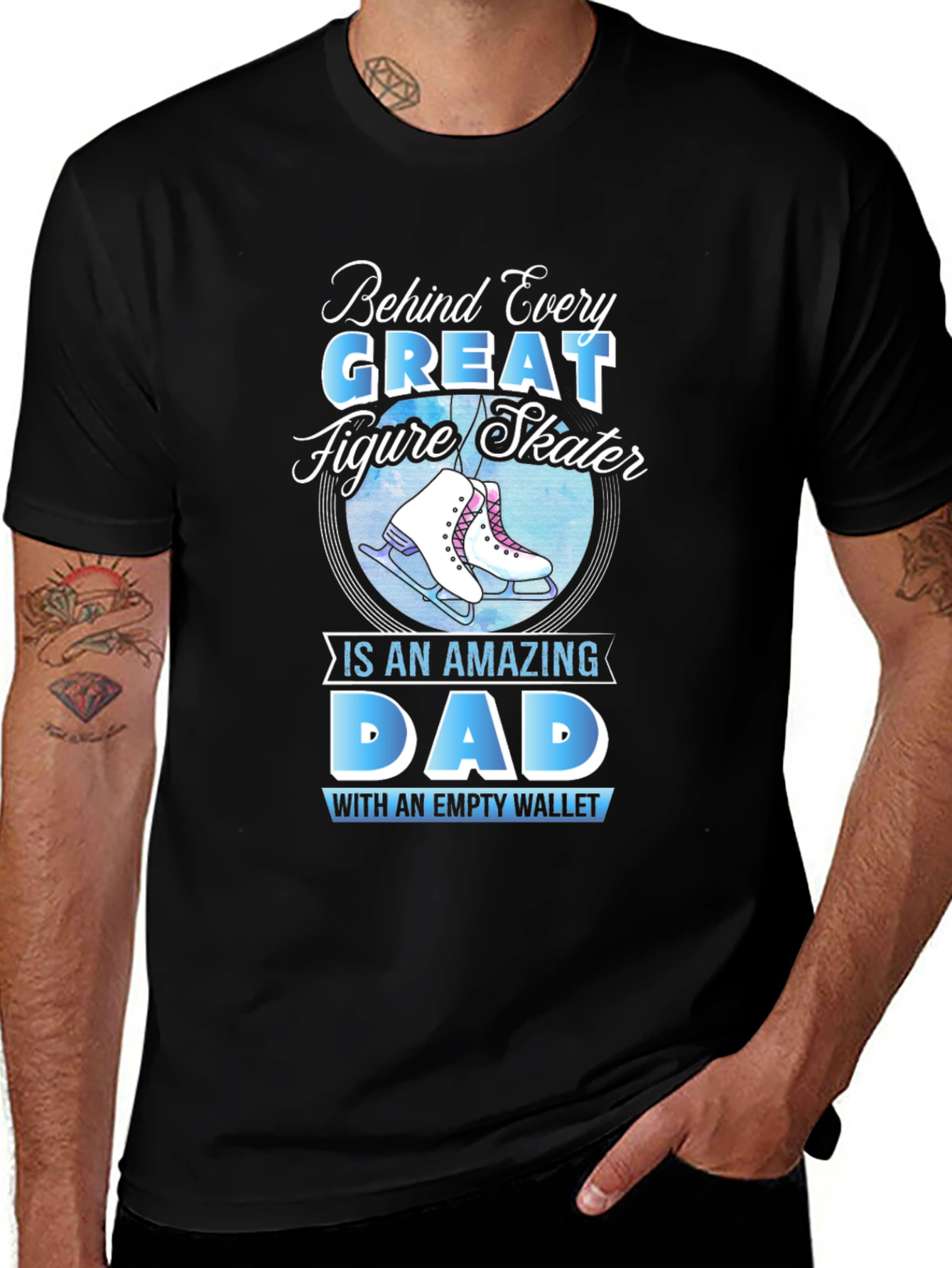 Variant 3 of Figure Skating Dad T-Shirt