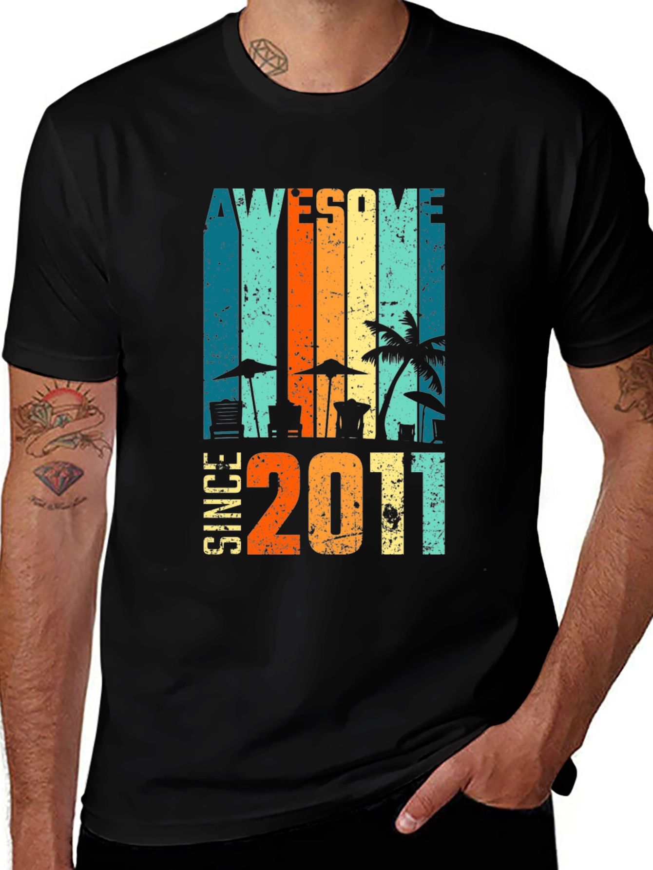 Variant 21 of Awesome Since 2011 Graphic T-Shirt