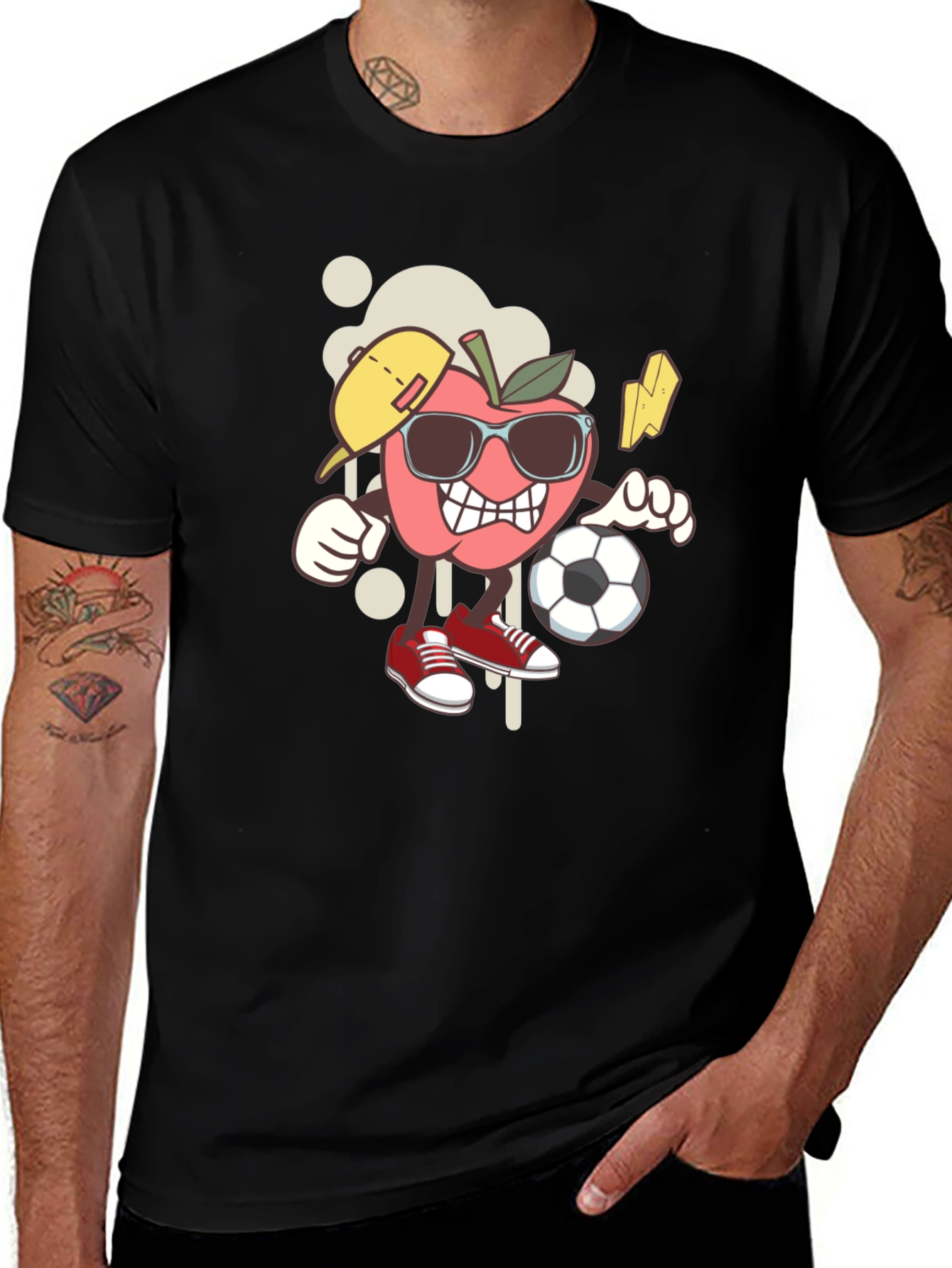 Variant 14 of Cool Apple Soccer T-Shirt