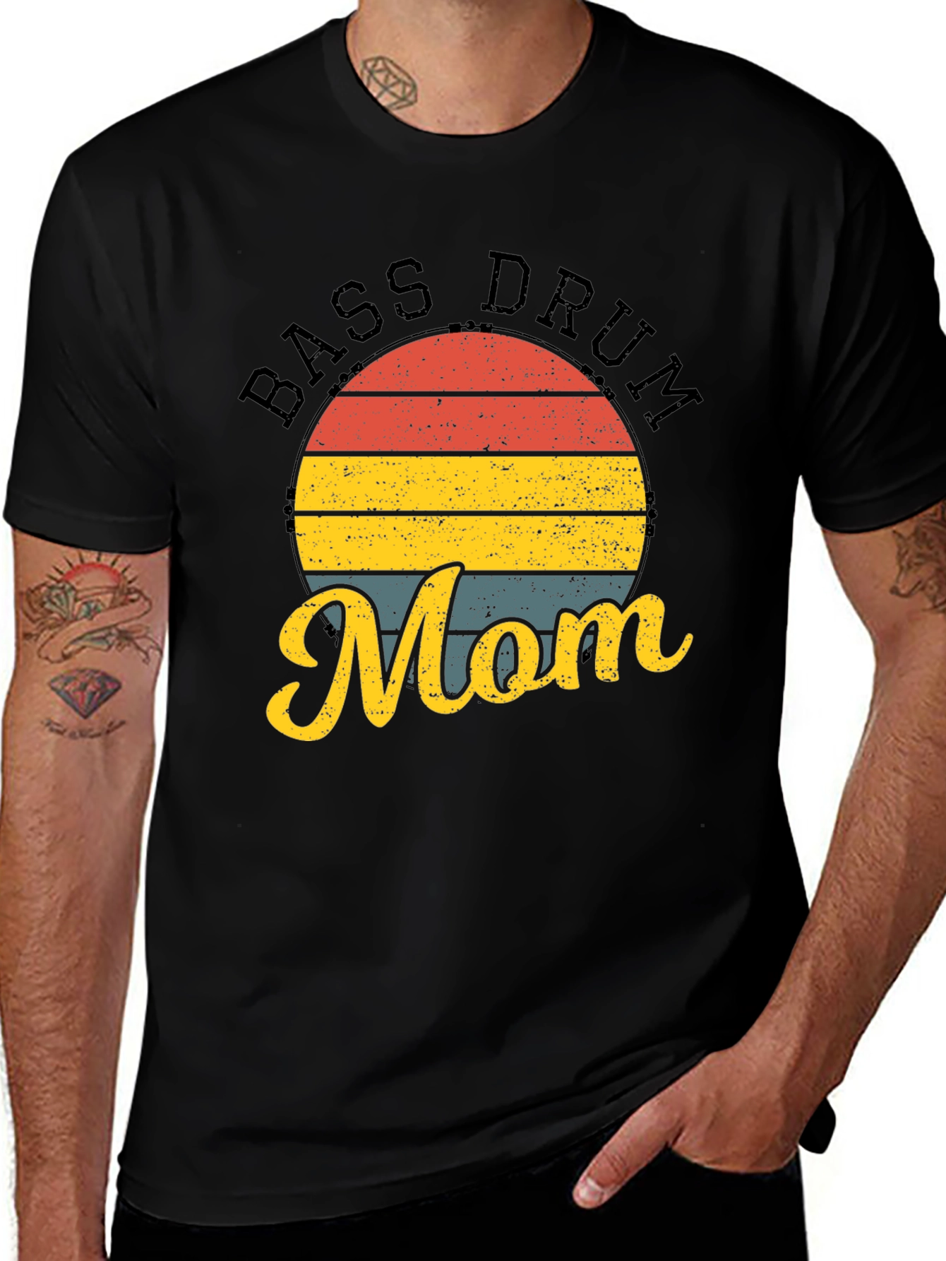 Variant 3 of Bass Drum Mom Graphic T-Shirt