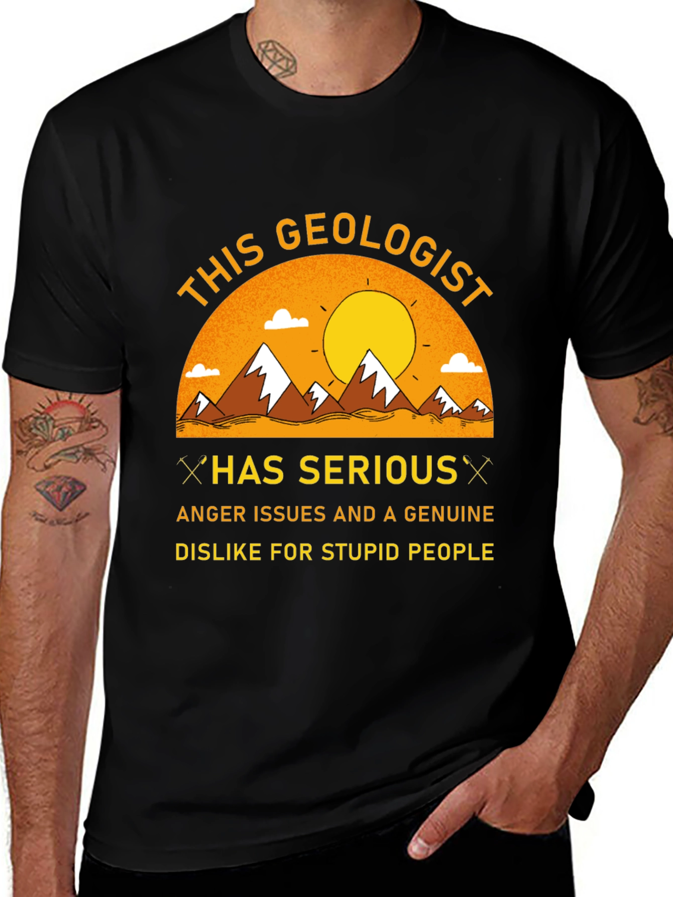 Variant 23 of Geologist Anger Issues Graphic Tee