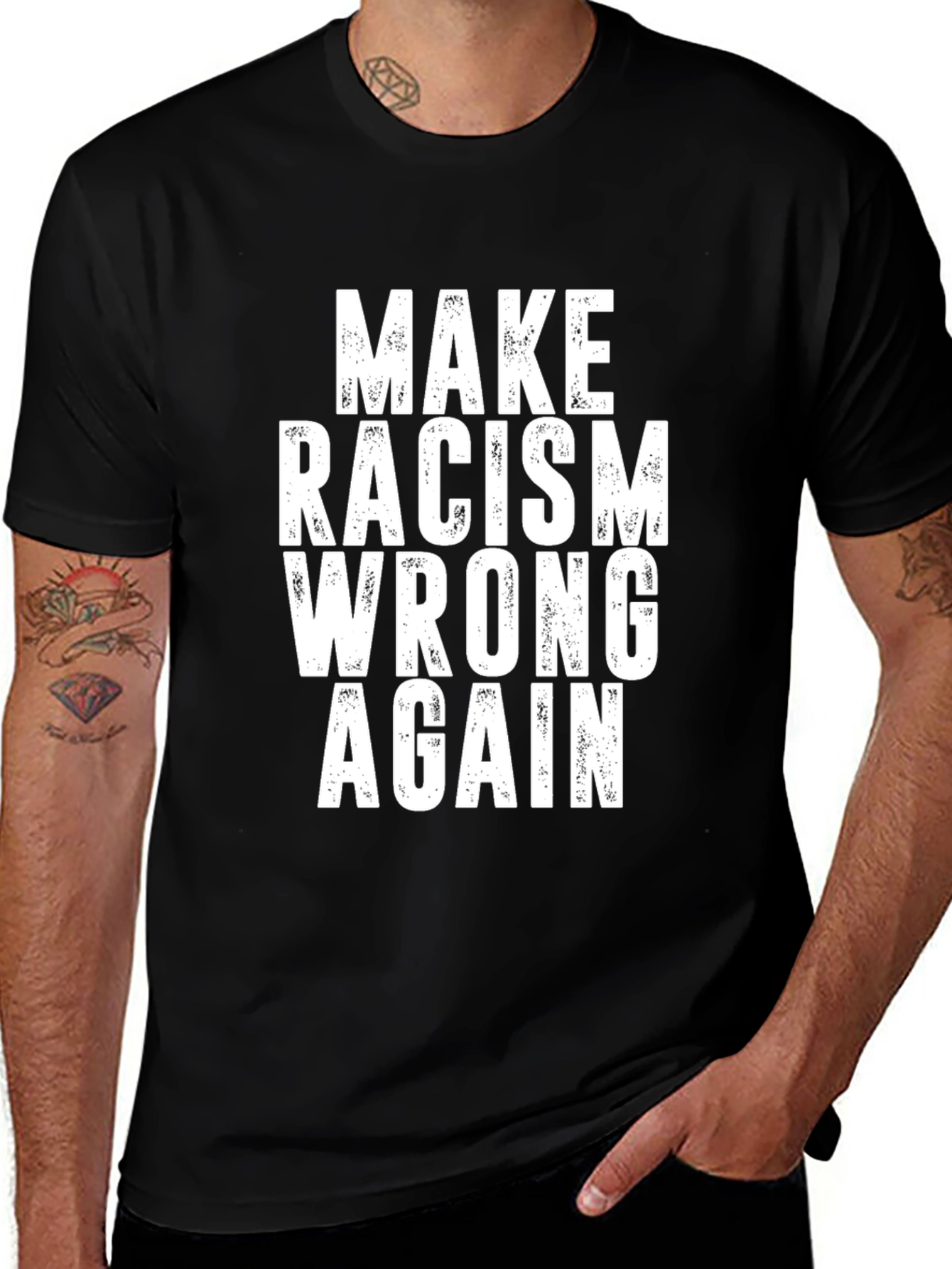 Variant 11 of Make Racism Wrong Again Graphic Tee