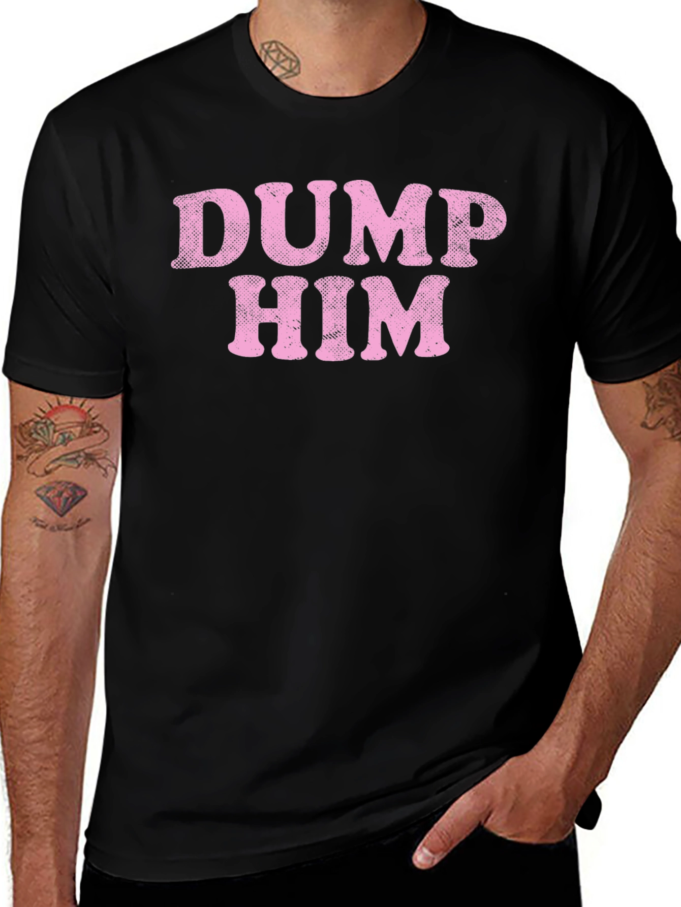 DUMP HIM Graphic Tee - Statement T-Shirt