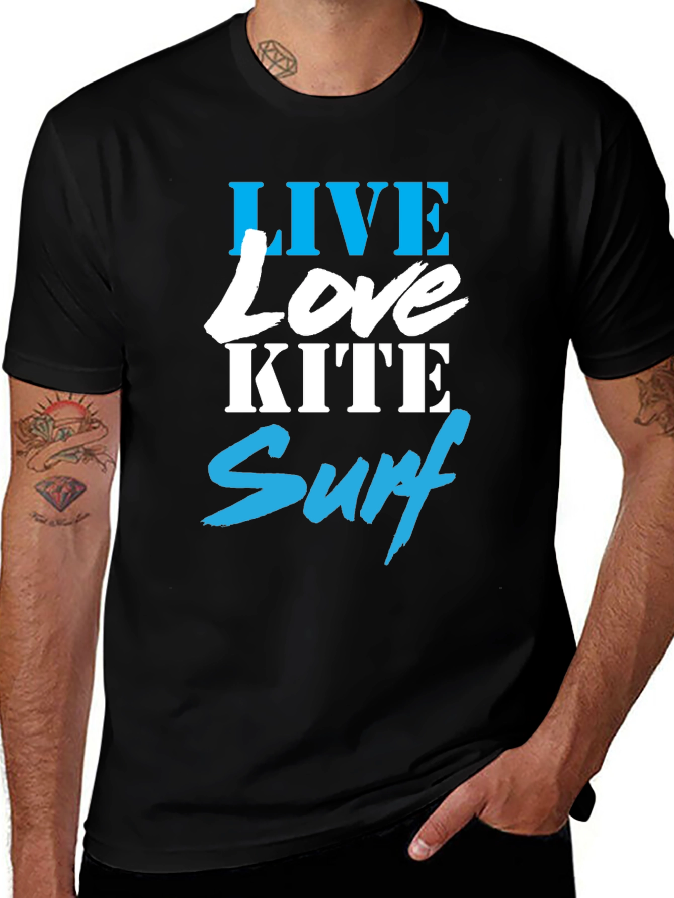 Live Love Kite Surf Graphic T-Shirt