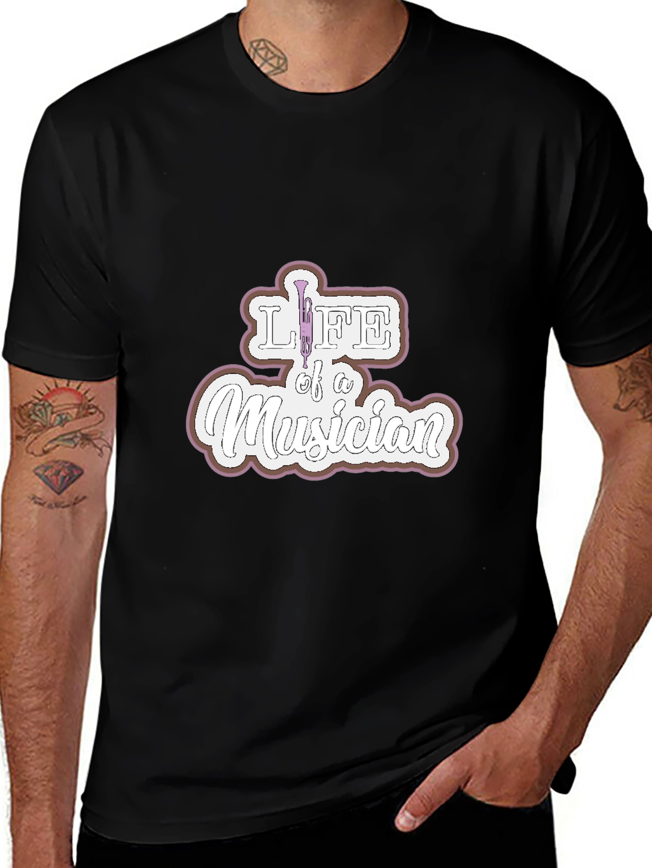 Variant 19 of Life of a Musician T-Shirt - Unique Design