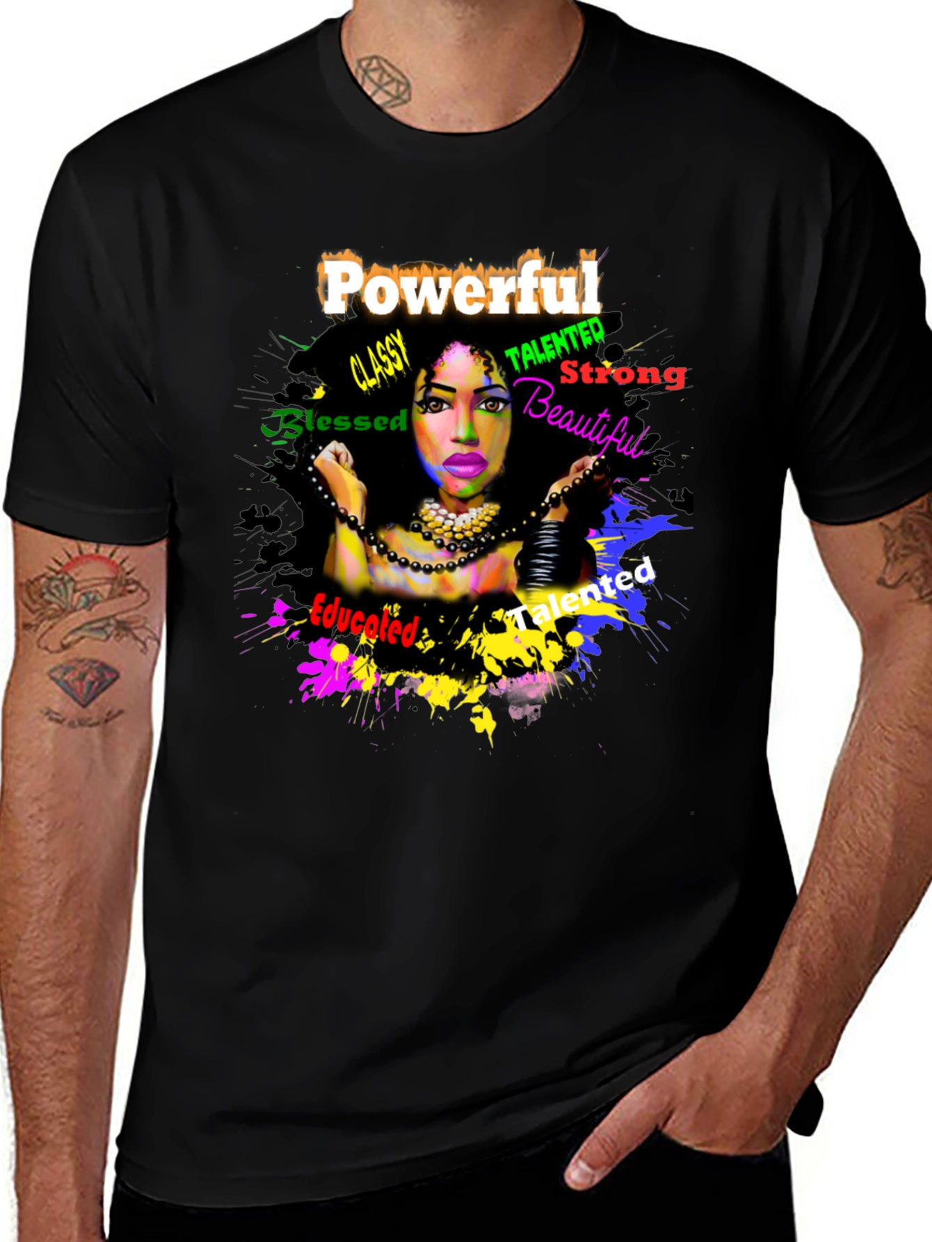Variant 19 of Powerful Woman Graphic T-Shirt