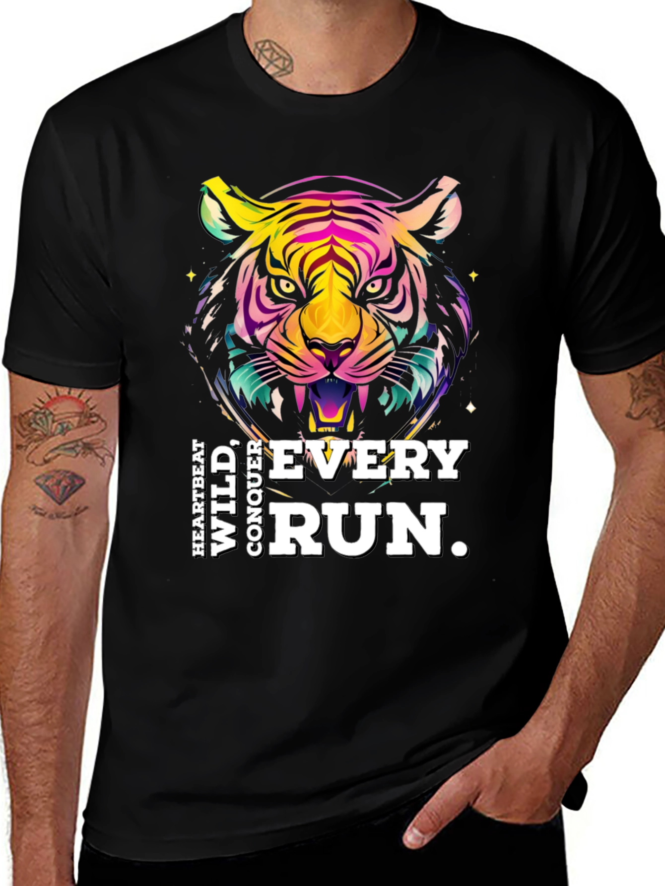 Variant 23 of Wild Run Tiger Graphic Tee
