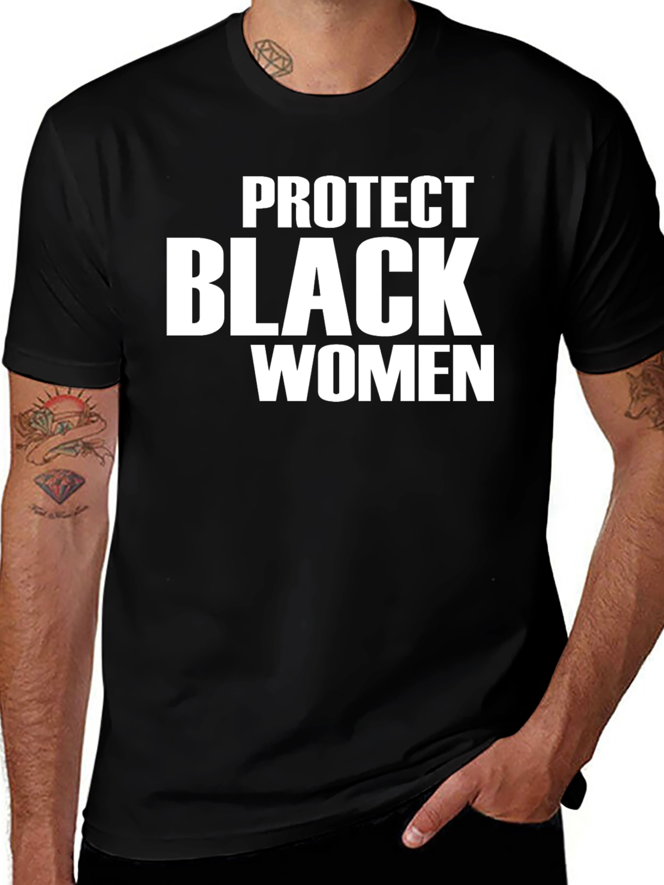 Variant 14 of Protect Black Women Graphic T-Shirt - Black