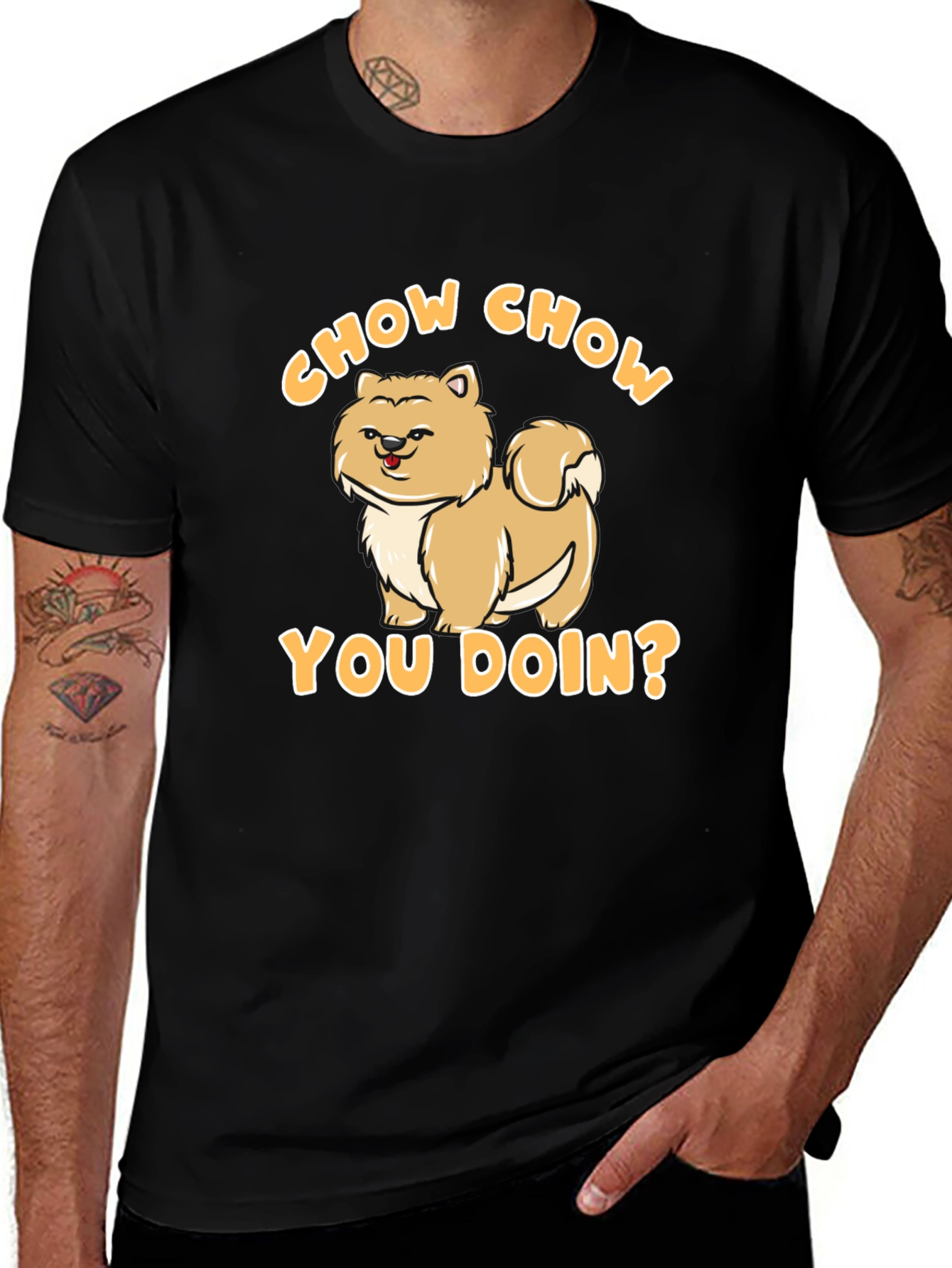 Chow Chow Dog T-Shirt - "You Doin?" Funny Dog Lover Tee
