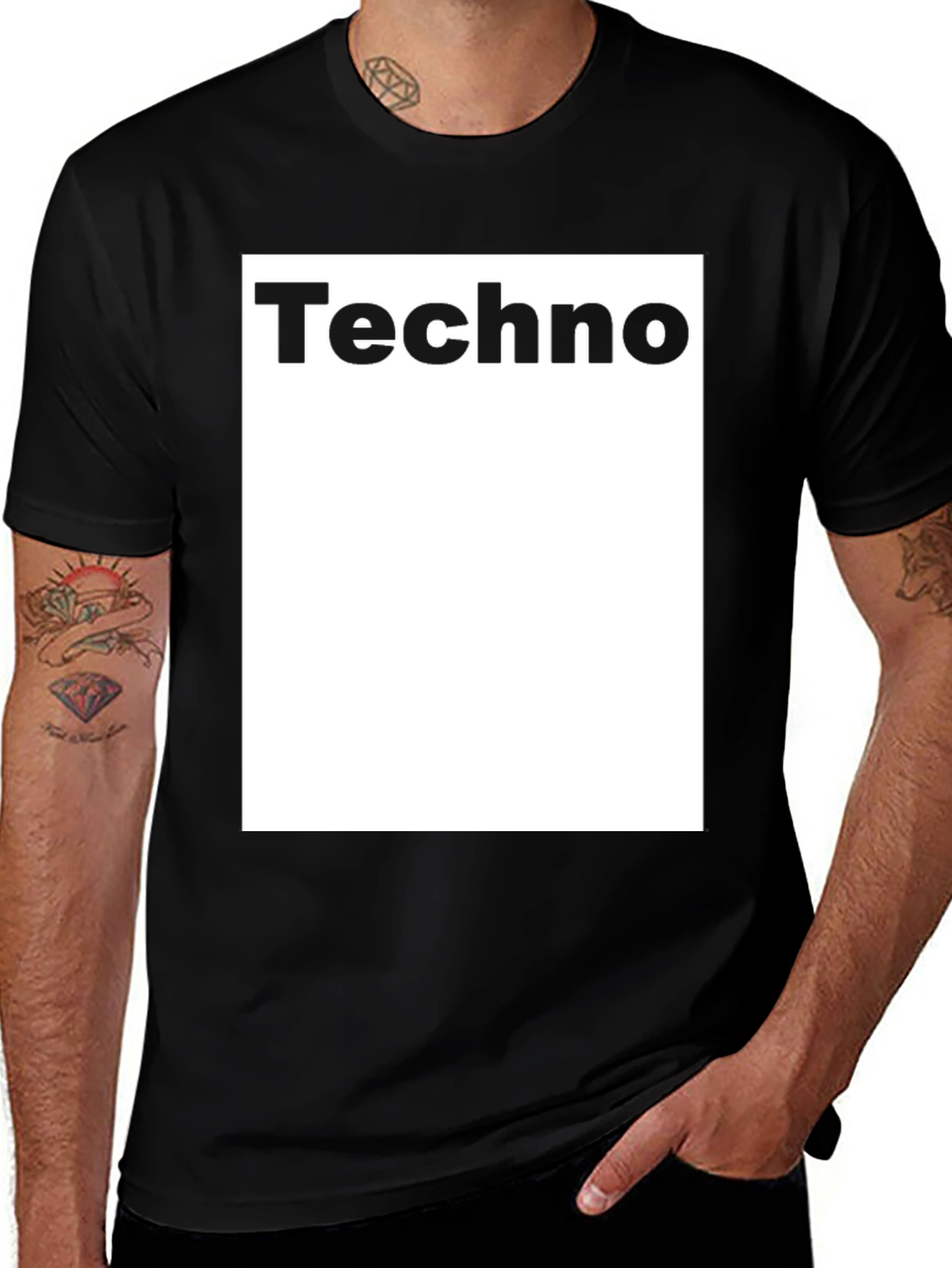 Techno Music T-Shirt - Classic Black Tee