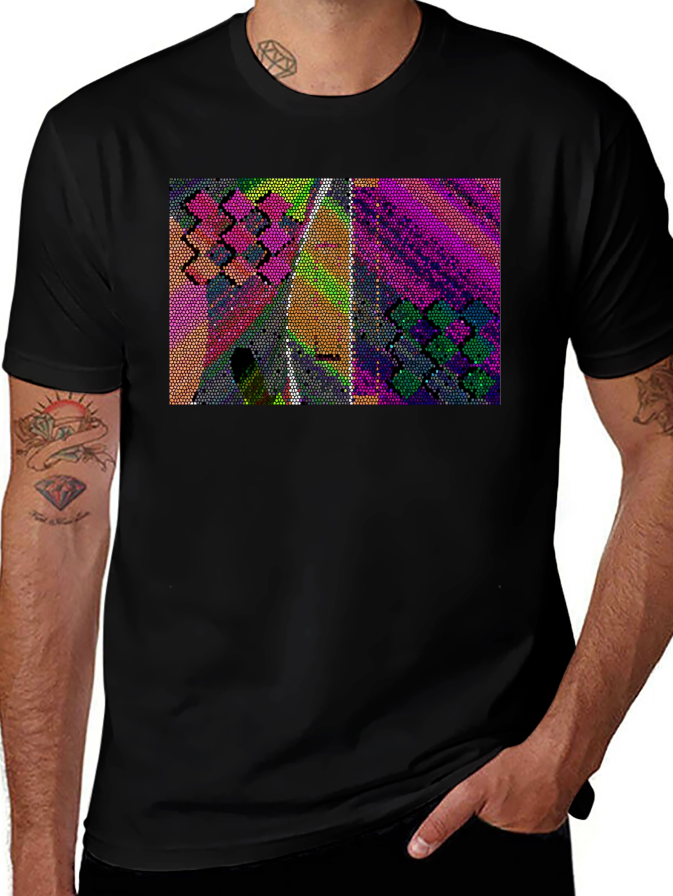 Variant 10 of Abstract Mosaic T-Shirt