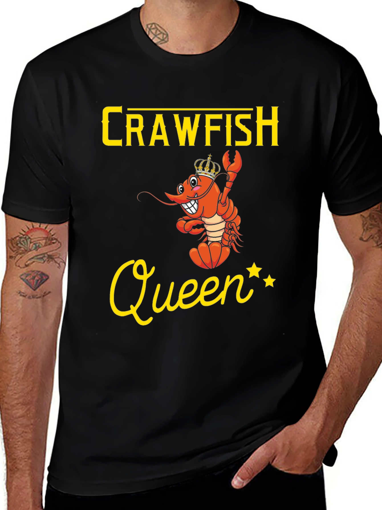 Crawfish Queen Graphic Tee - Funny Cajun Shirt