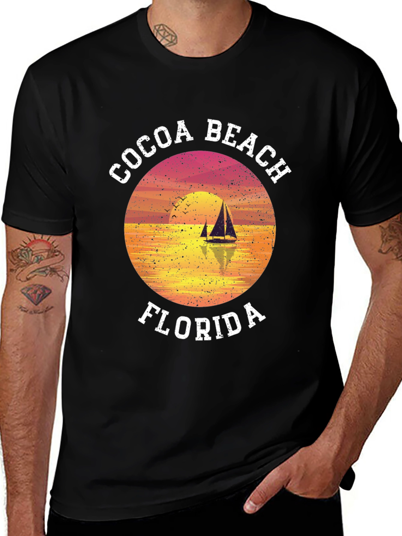 Cocoa Beach Florida Sunset T-Shirt