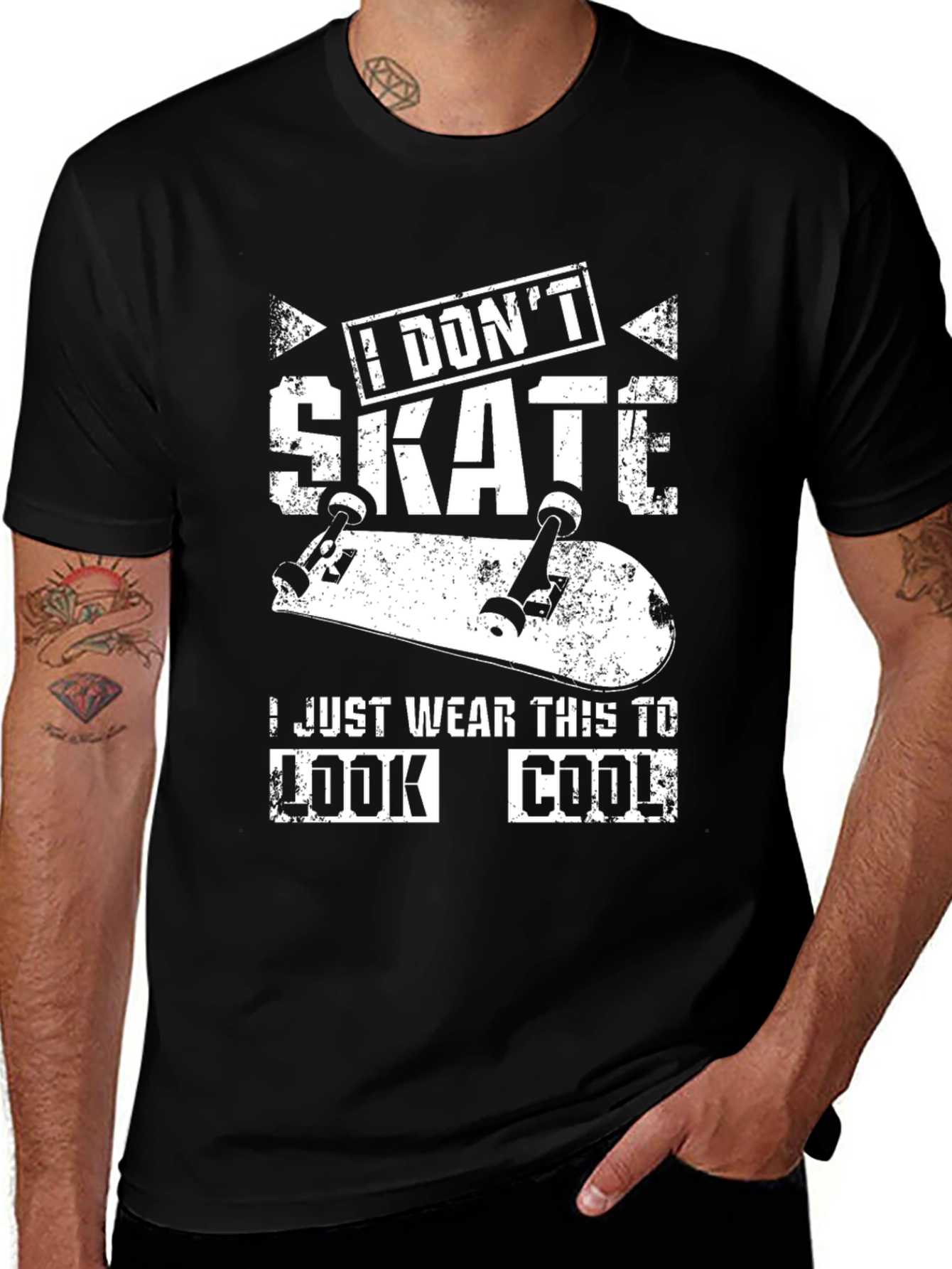 Variant 5 of I Don't Skate T-Shirt - Humorous Graphic Tee
