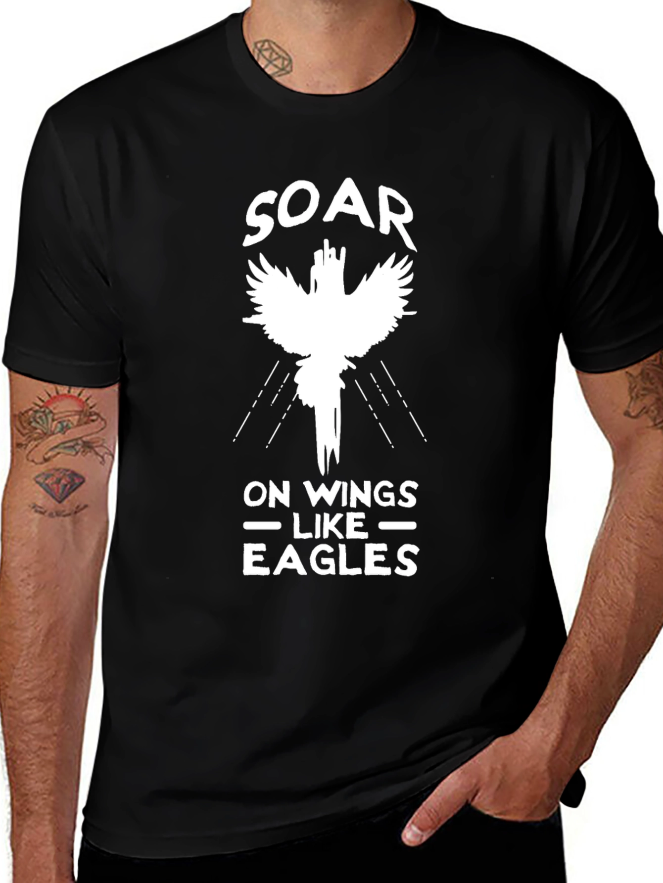 Variant 10 of Soar on Wings Like Eagles Graphic Tee