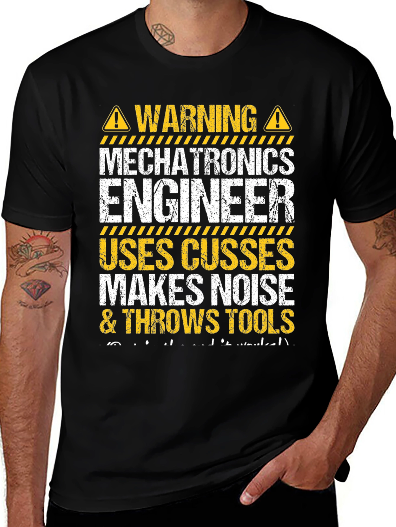 Mechatronics Engineer Warning Funny T-Shirt