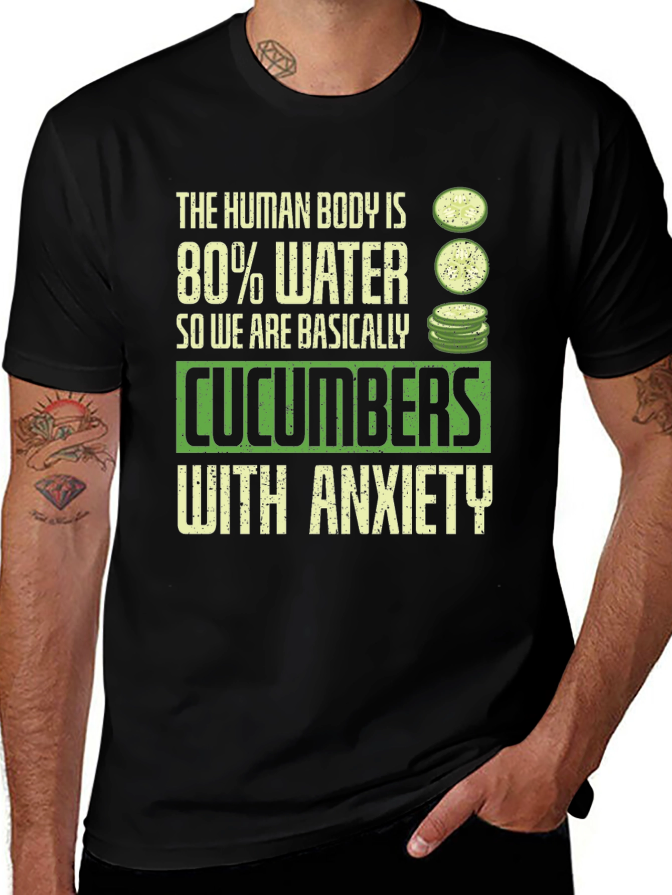 Variant 2 of Cucumber Anxiety Graphic Tee
