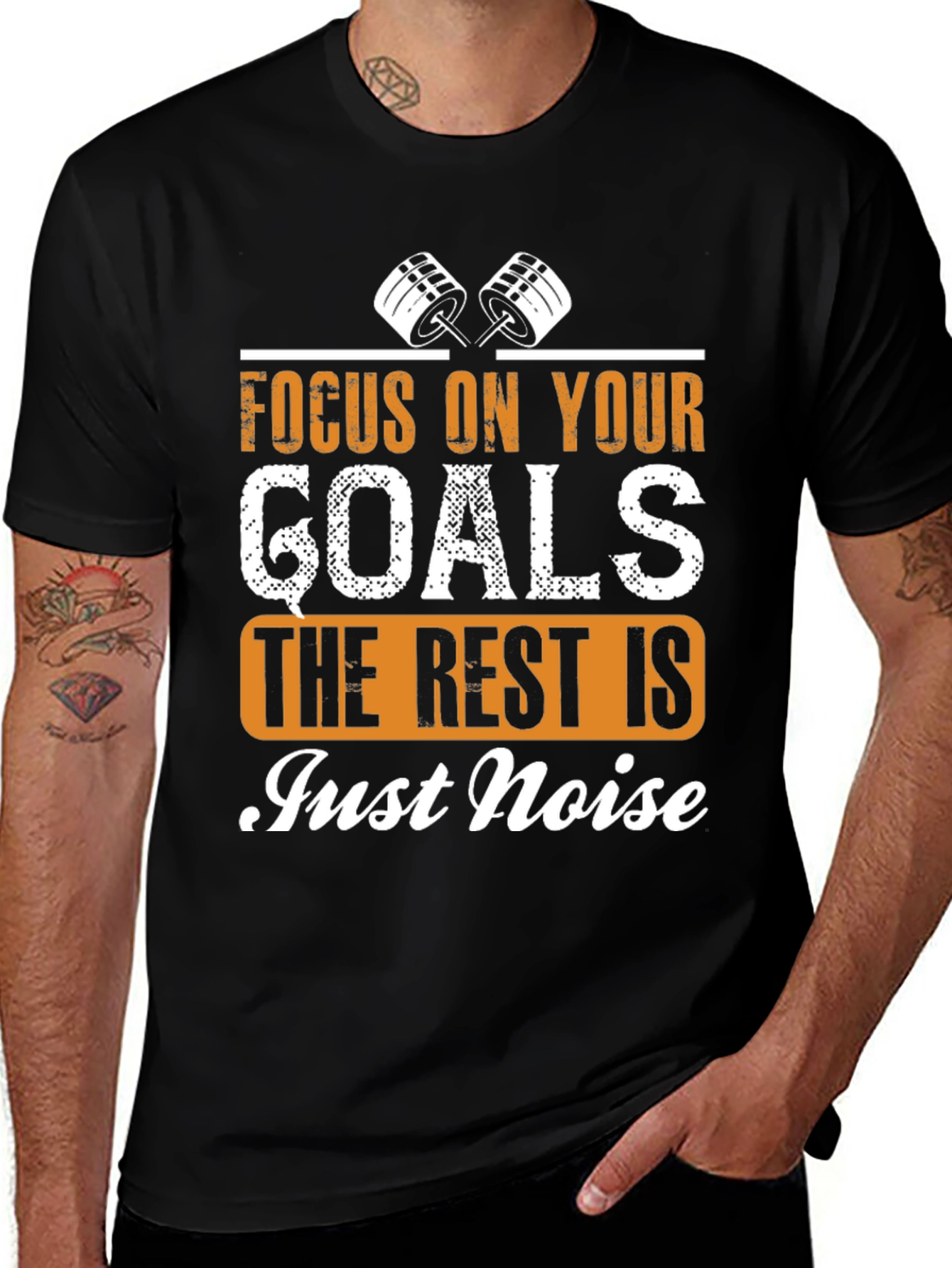 Focus on Goals T-Shirt - Motivational Gym Wear