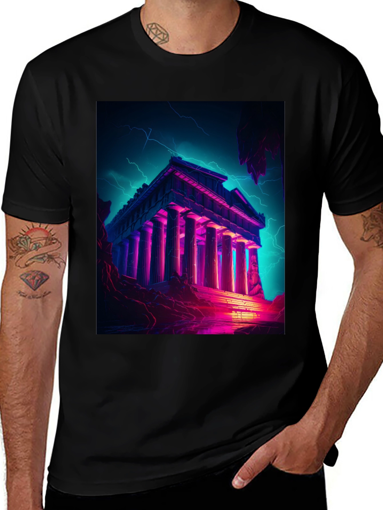 Neon Temple T-Shirt