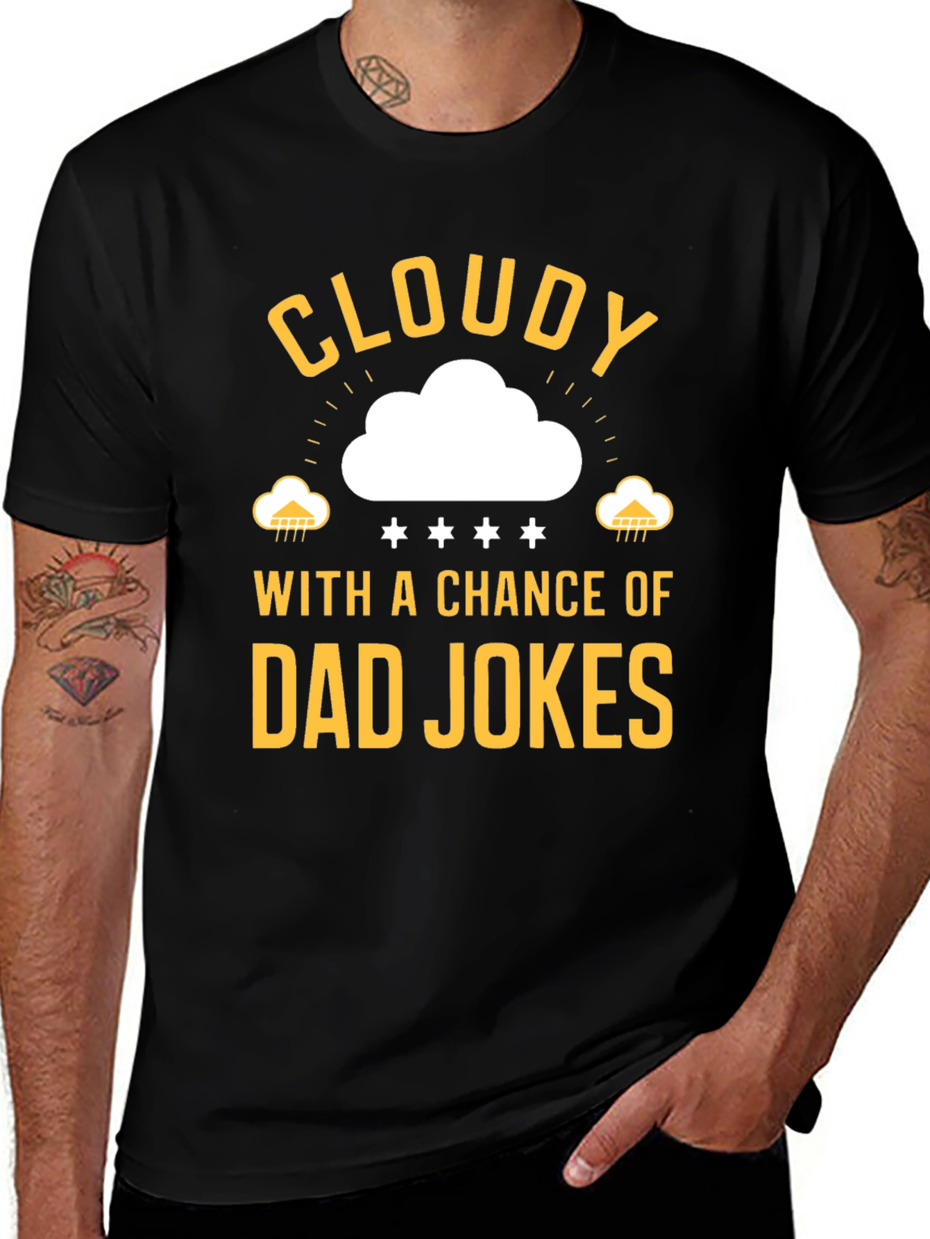 Variant 13 of Cloudy Dad Jokes Graphic T-Shirt