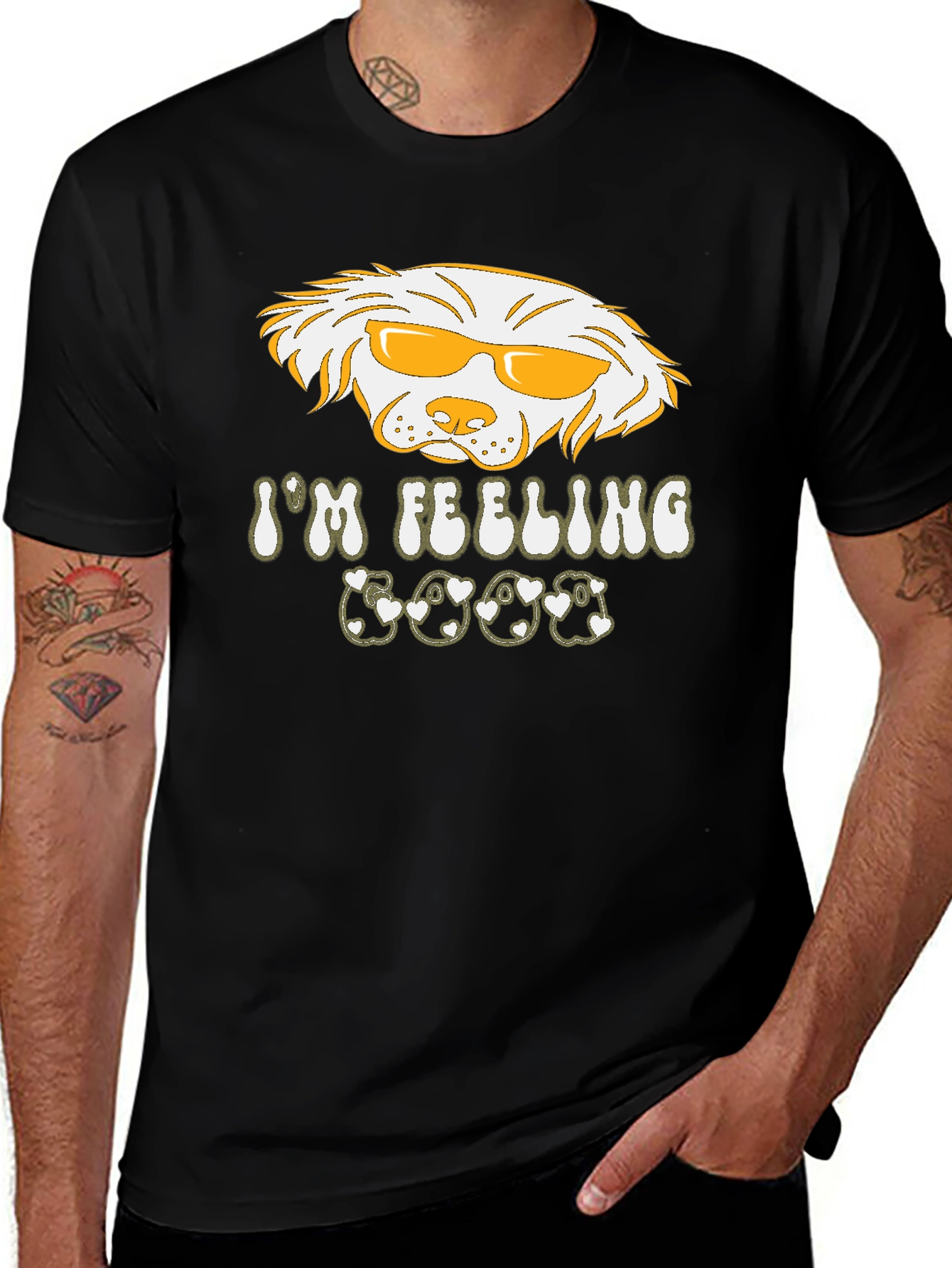 I'm Feeling Good Dog Graphic T-Shirt